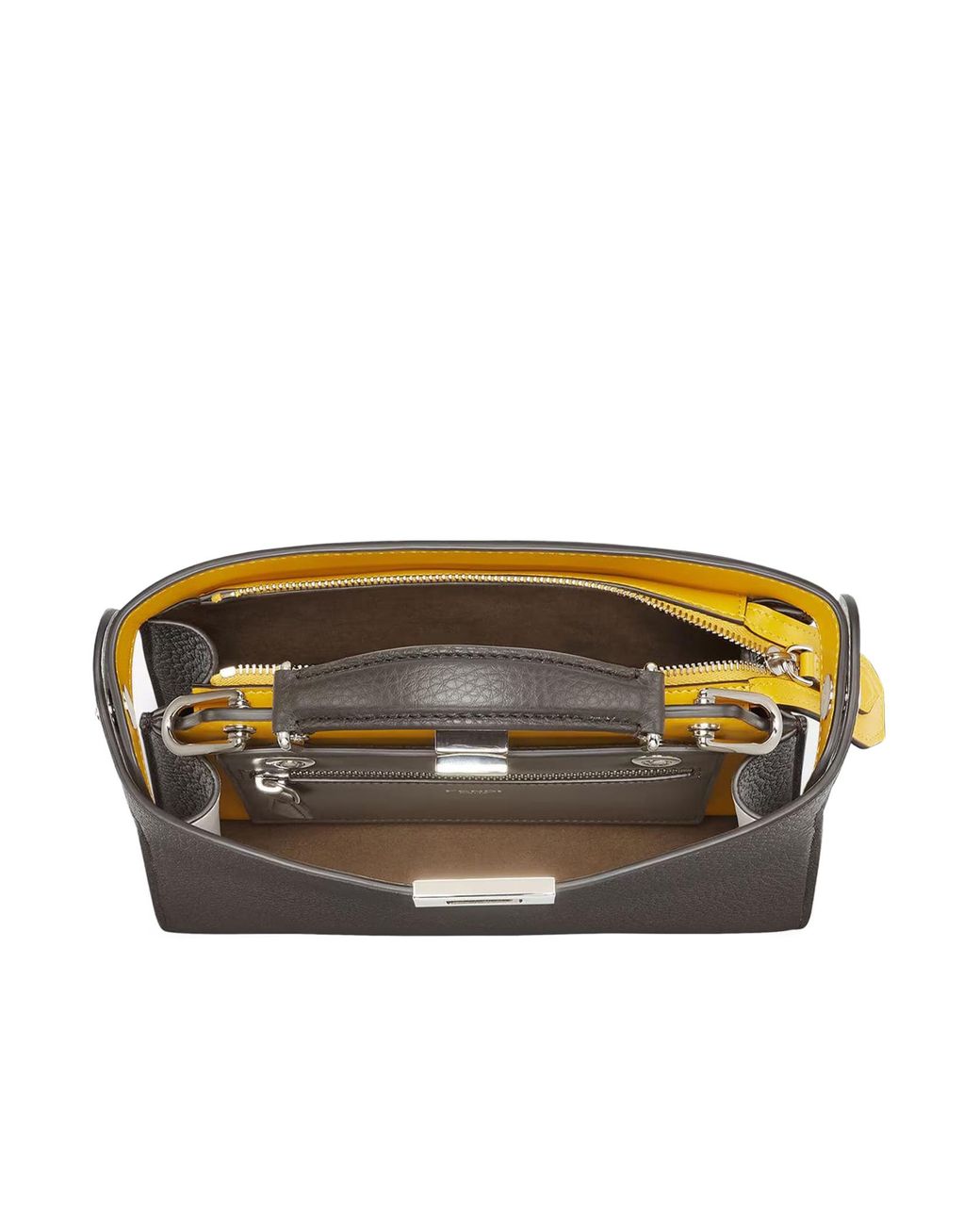 Fendi Black Peekaboo Iseeu Mini Tote Bag for men