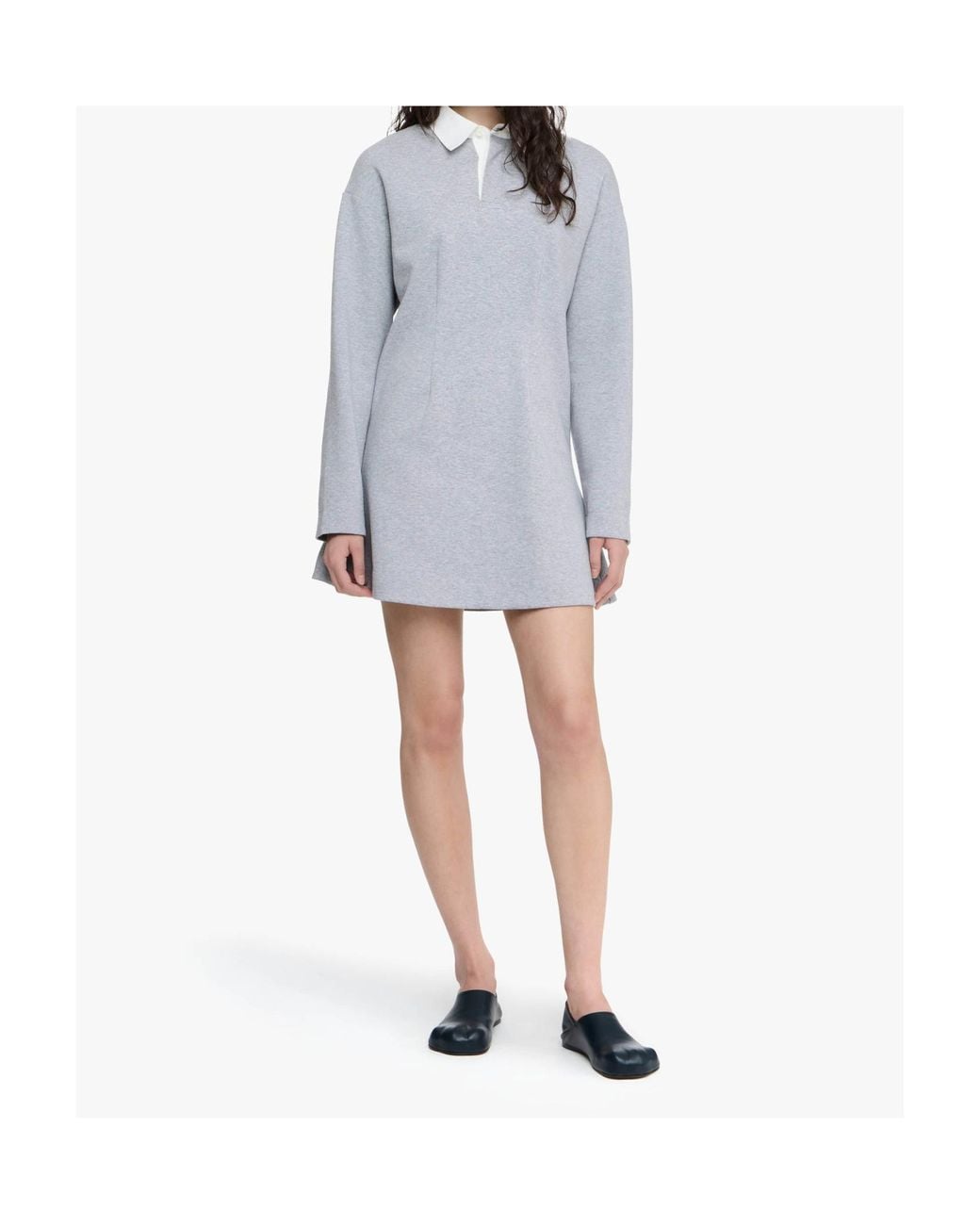 J.W. Anderson Gray Jw Anderson Long Sleeve Polo Dress