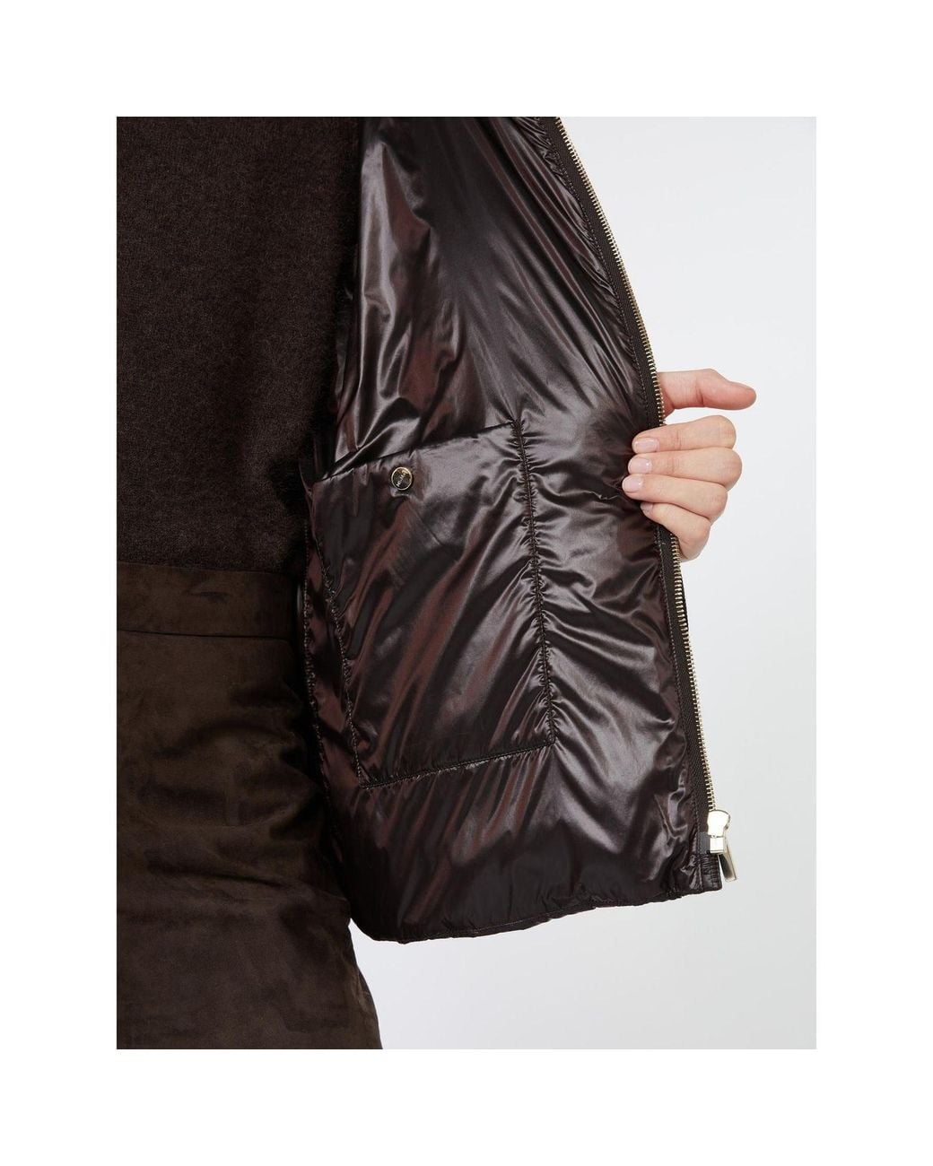 Max Mara Black Long-Sleeve Hooded Padded Jacket