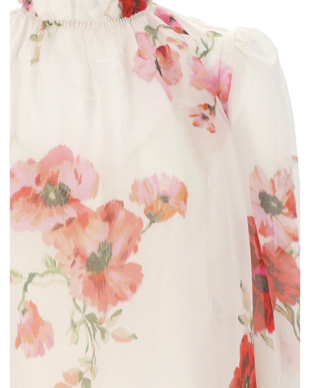 Zimmermann Pink Lightburst Billow Blouse