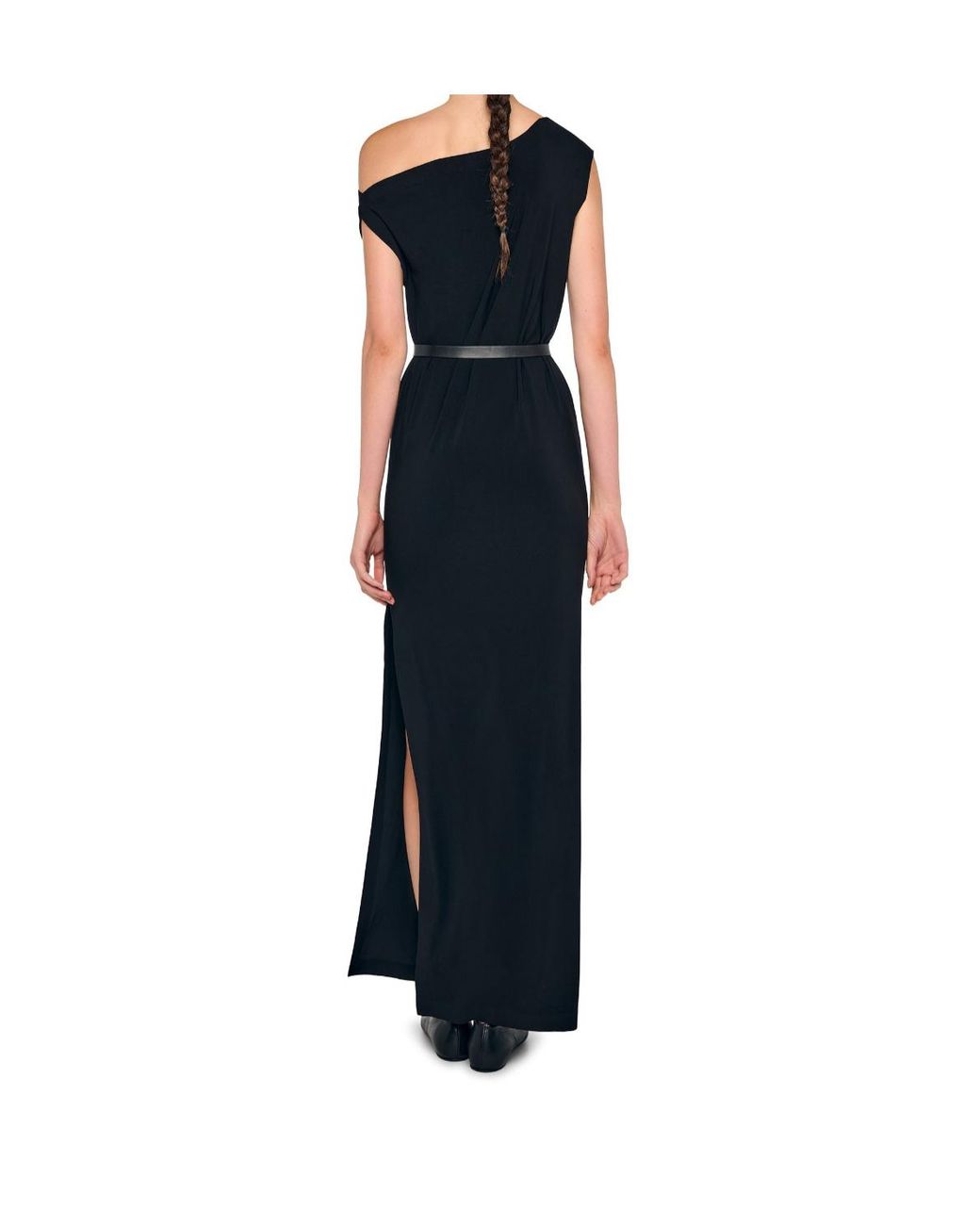 Norma Kamali Blue One-Shoulder Long Dress