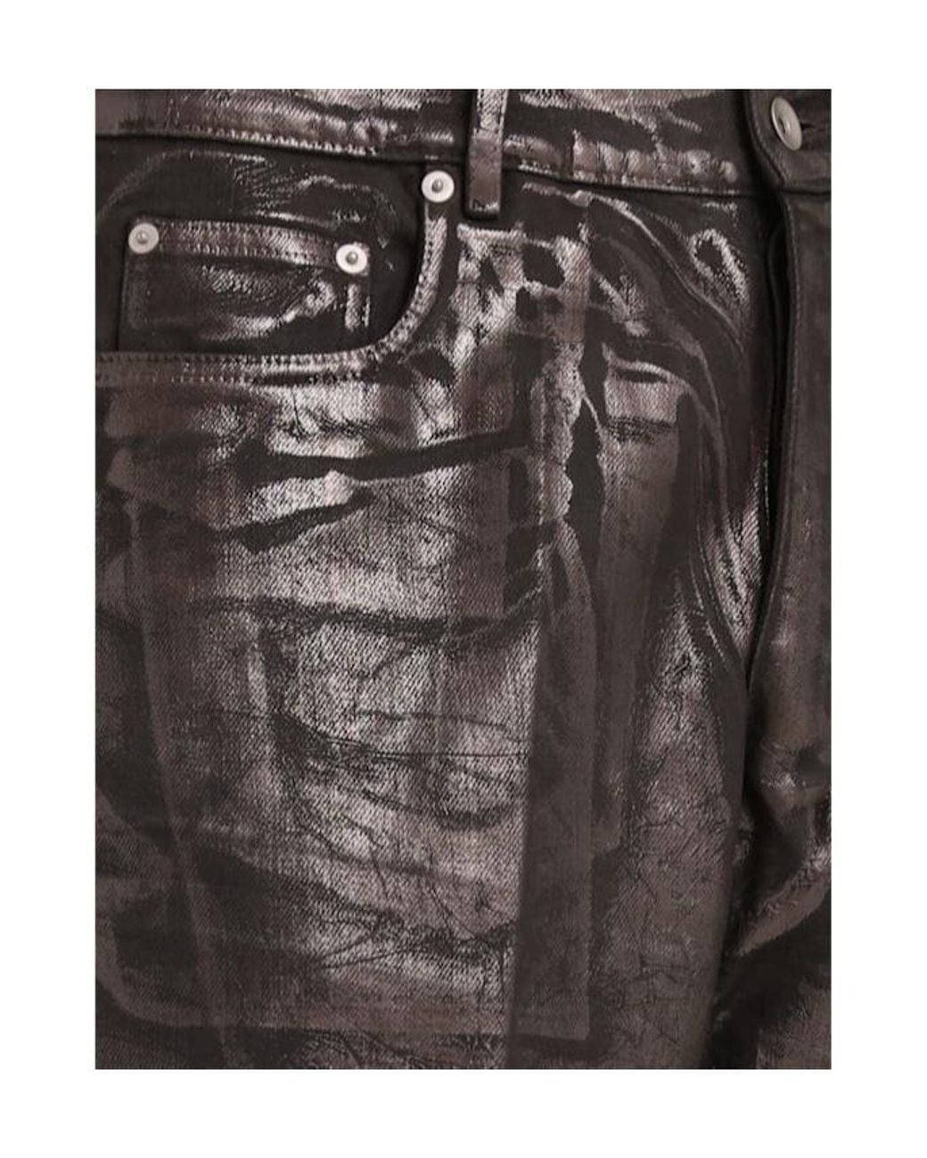Rick Owens Gray Bolan Cotton Denim Jeans for men
