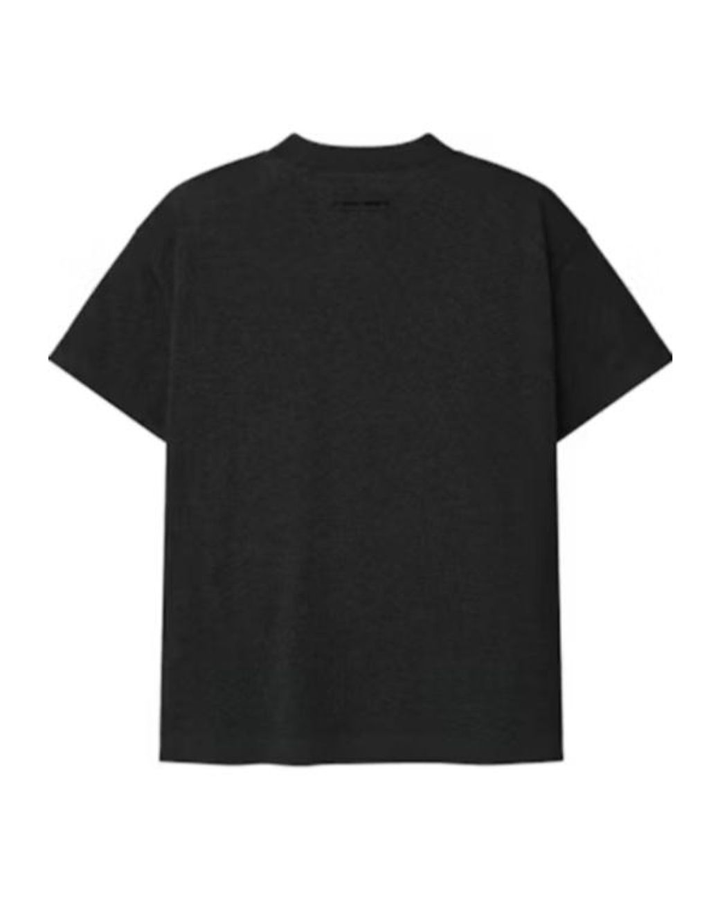 Fear Of God Black Logo Embroidered Crewneck T-Shirt
