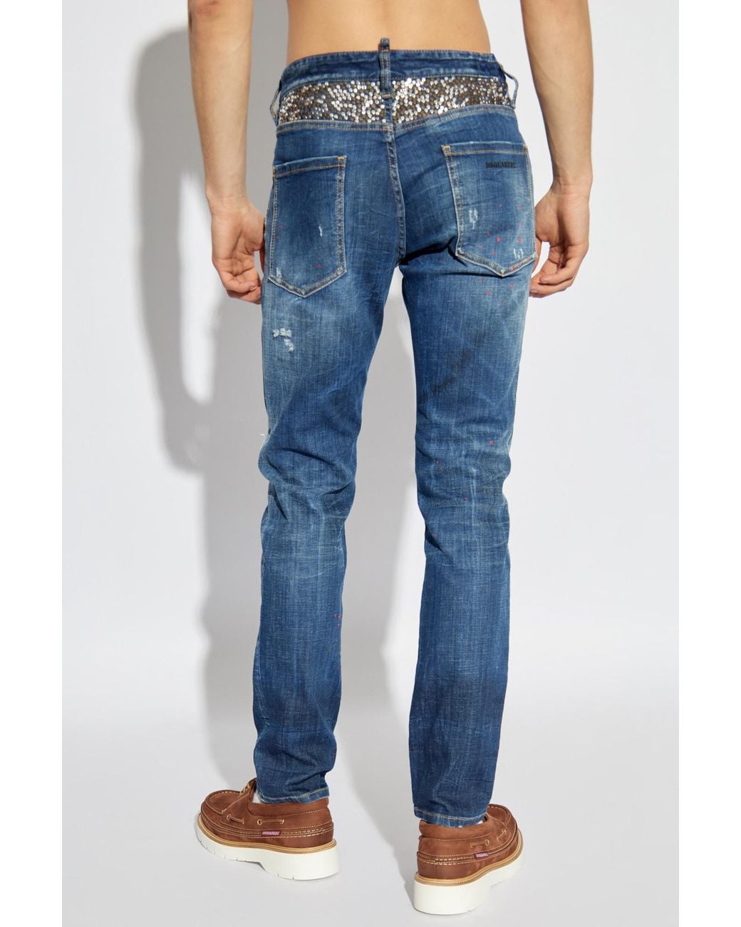 DSquared² Blue Cool Guy Distressed Jeans for men