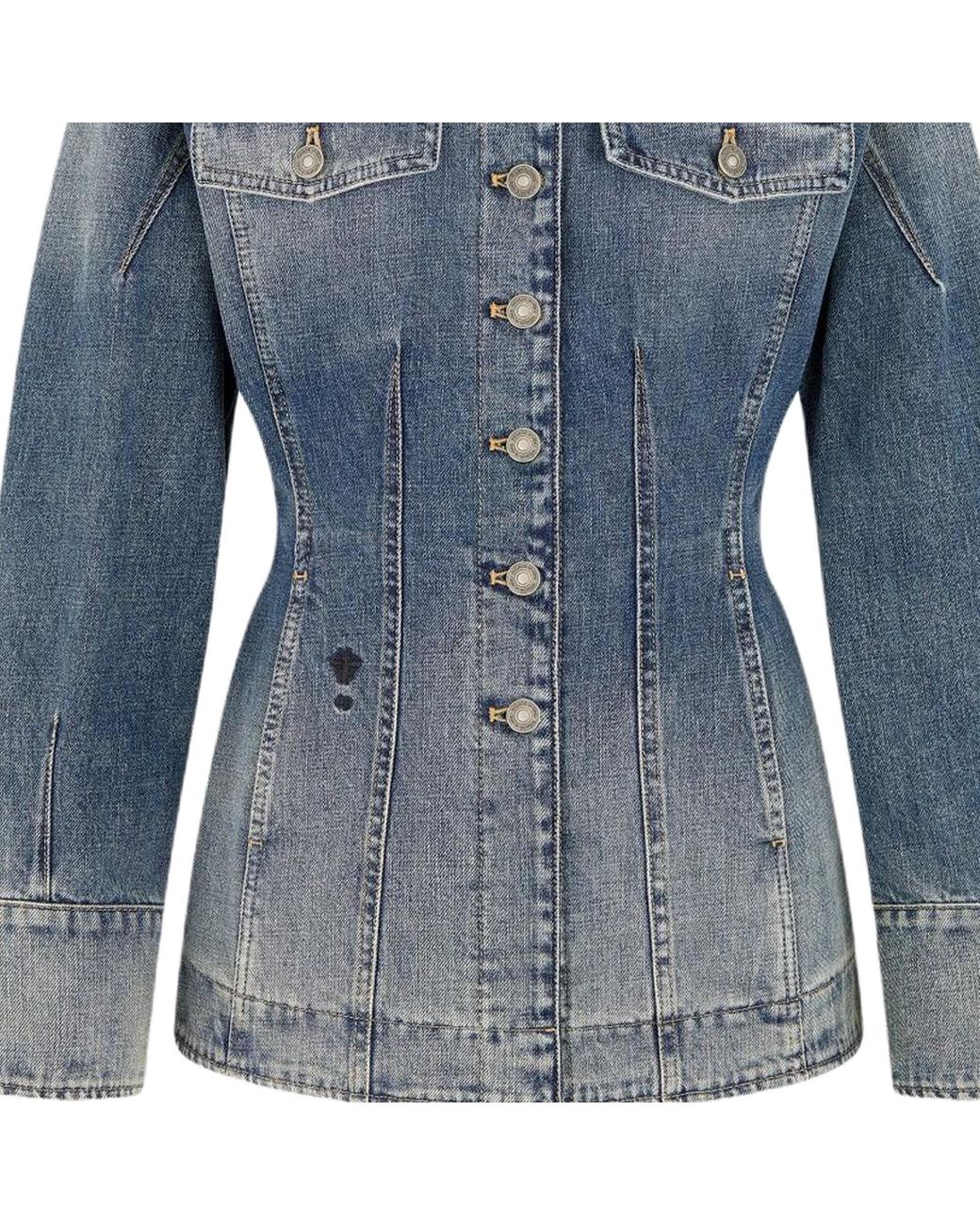 Dior Blue Fitted Denim Jacket