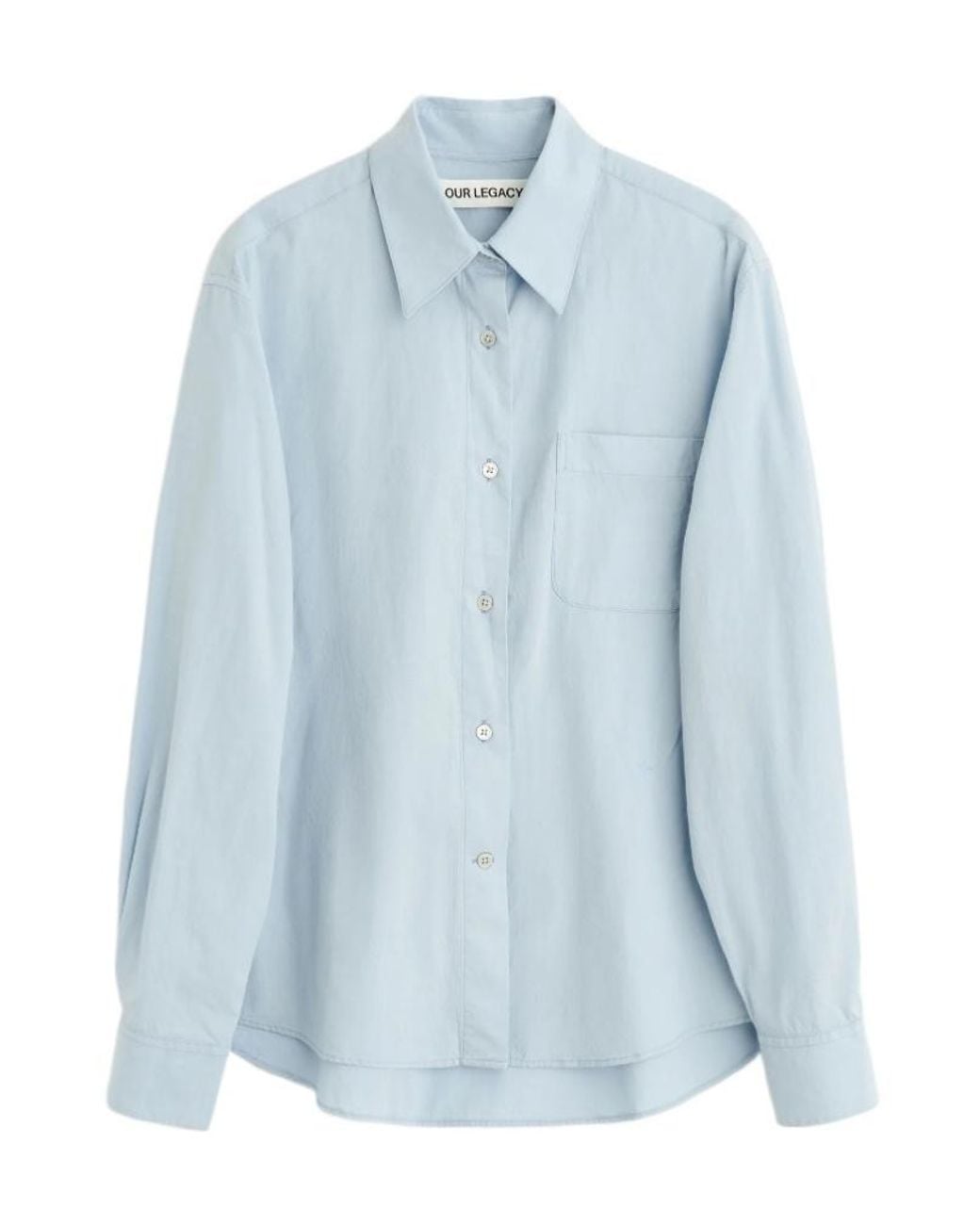 Our Legacy Blue Relaxed Button-Up Shirt