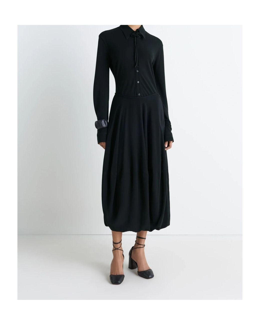 Lemaire Black Long Balloon Skirt