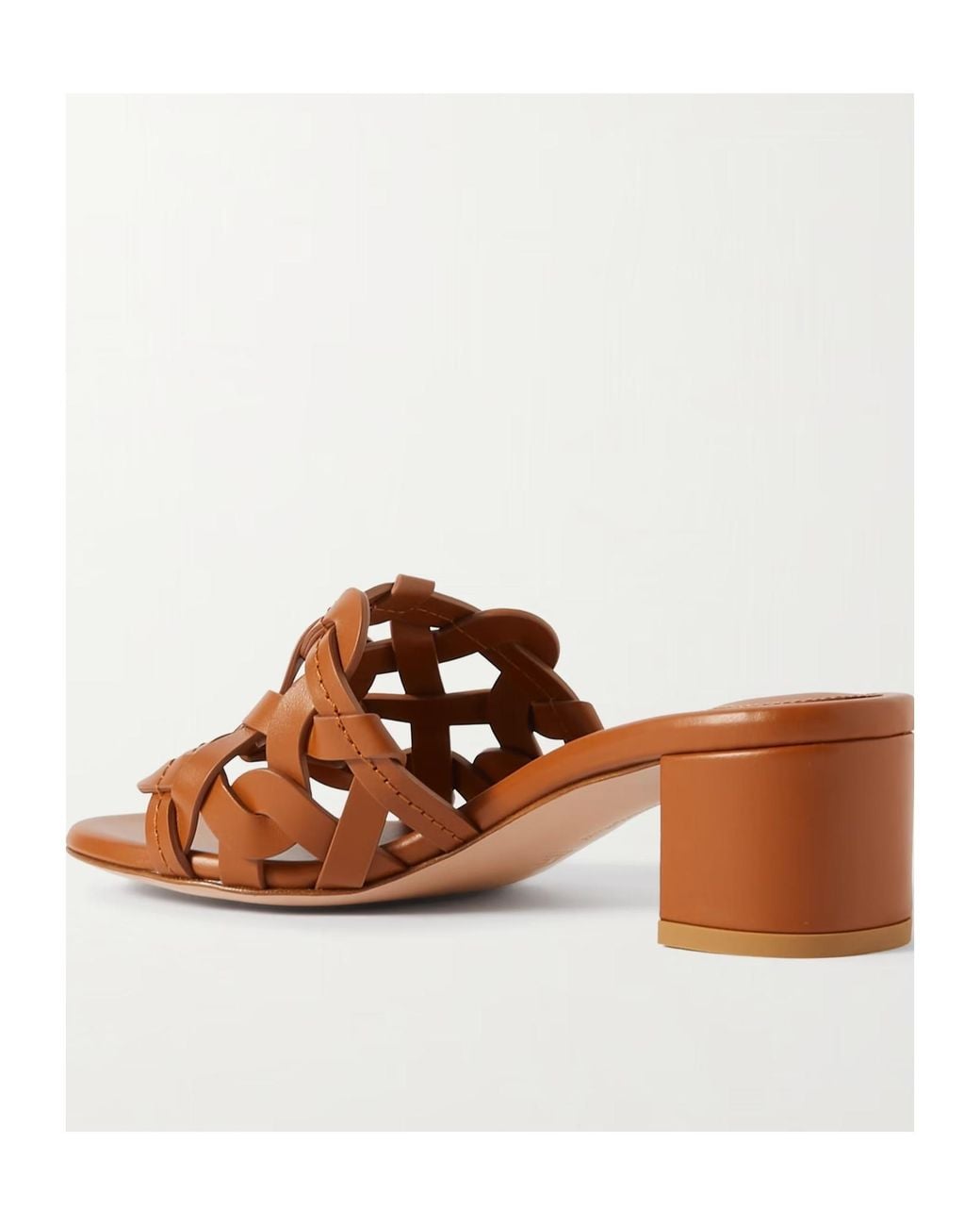 Gianvito Rossi Brown 45Mm Amalfi Mules