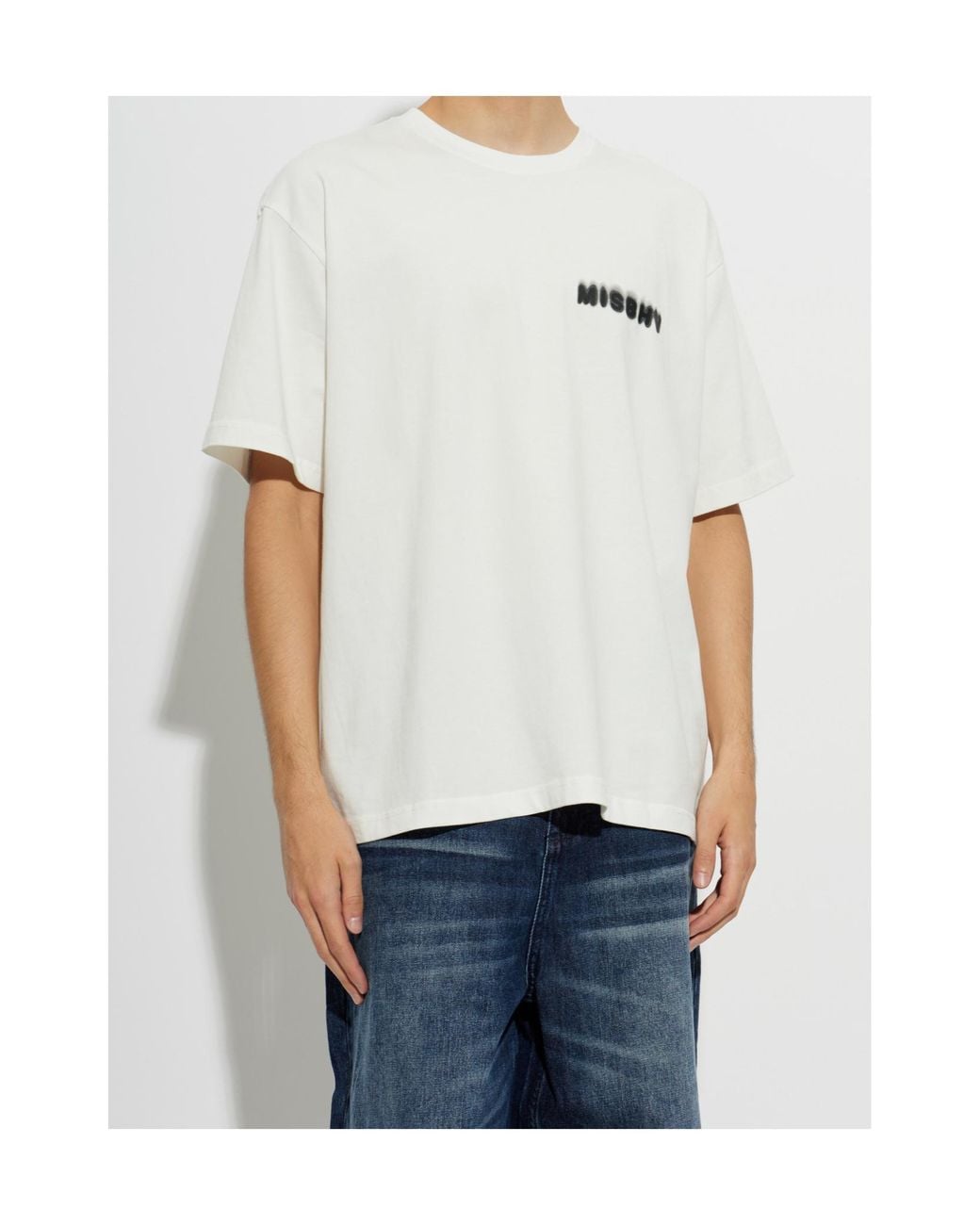 M I S B H V White Community T-Shirt for men