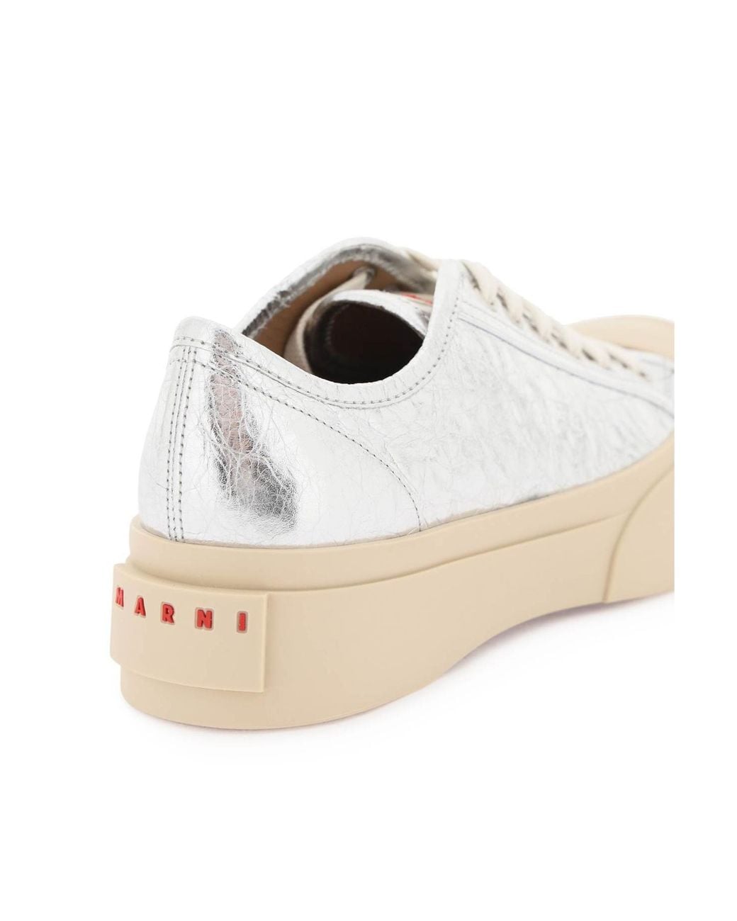 Marni White Pablo Lace-Up Sneakers