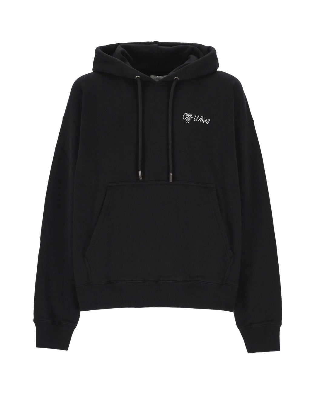 Off-White c/o Virgil Abloh Black Script Skate Hoodie for men