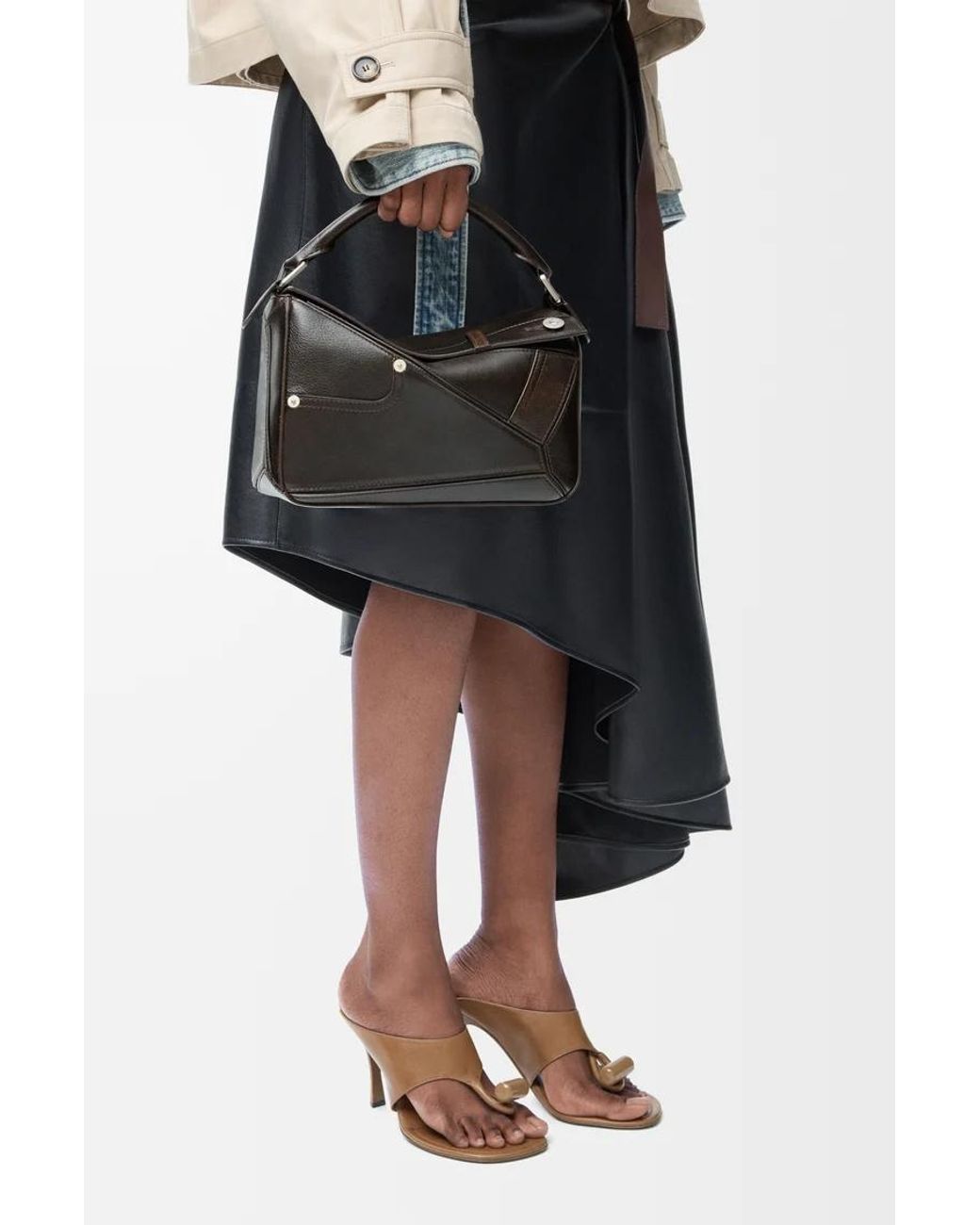 Loewe Black Panta Small Puzzle Bag