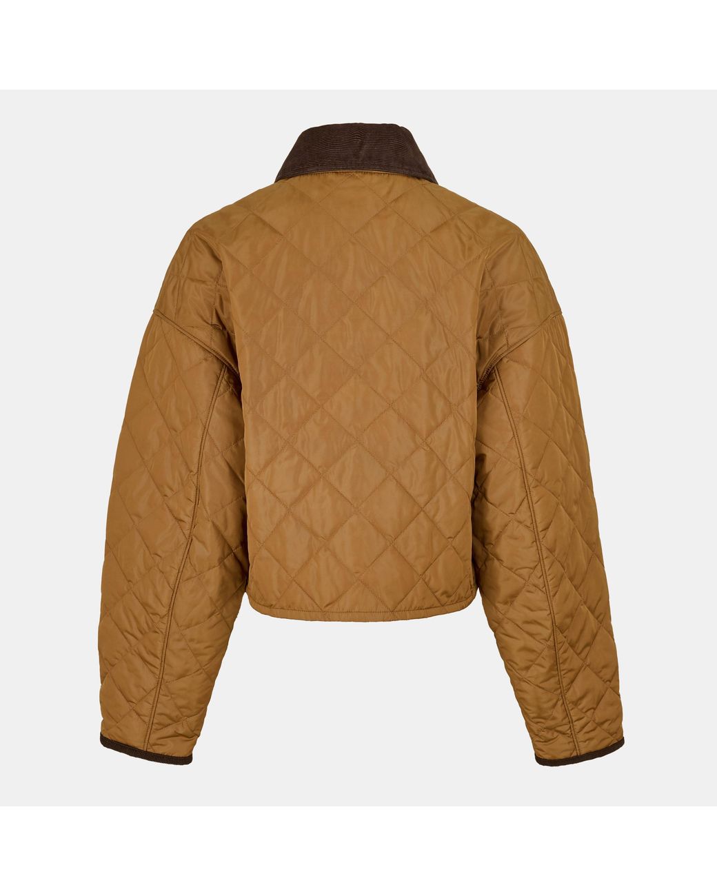 Prada Brown Quilted Cropped Jacket