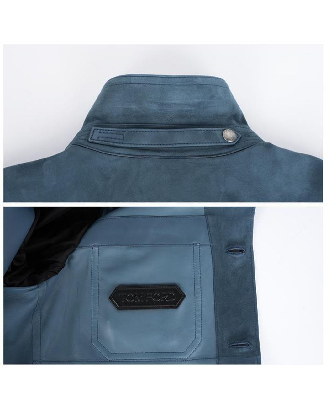Tom Ford Blue Long Sleeve Casual Jacket for men