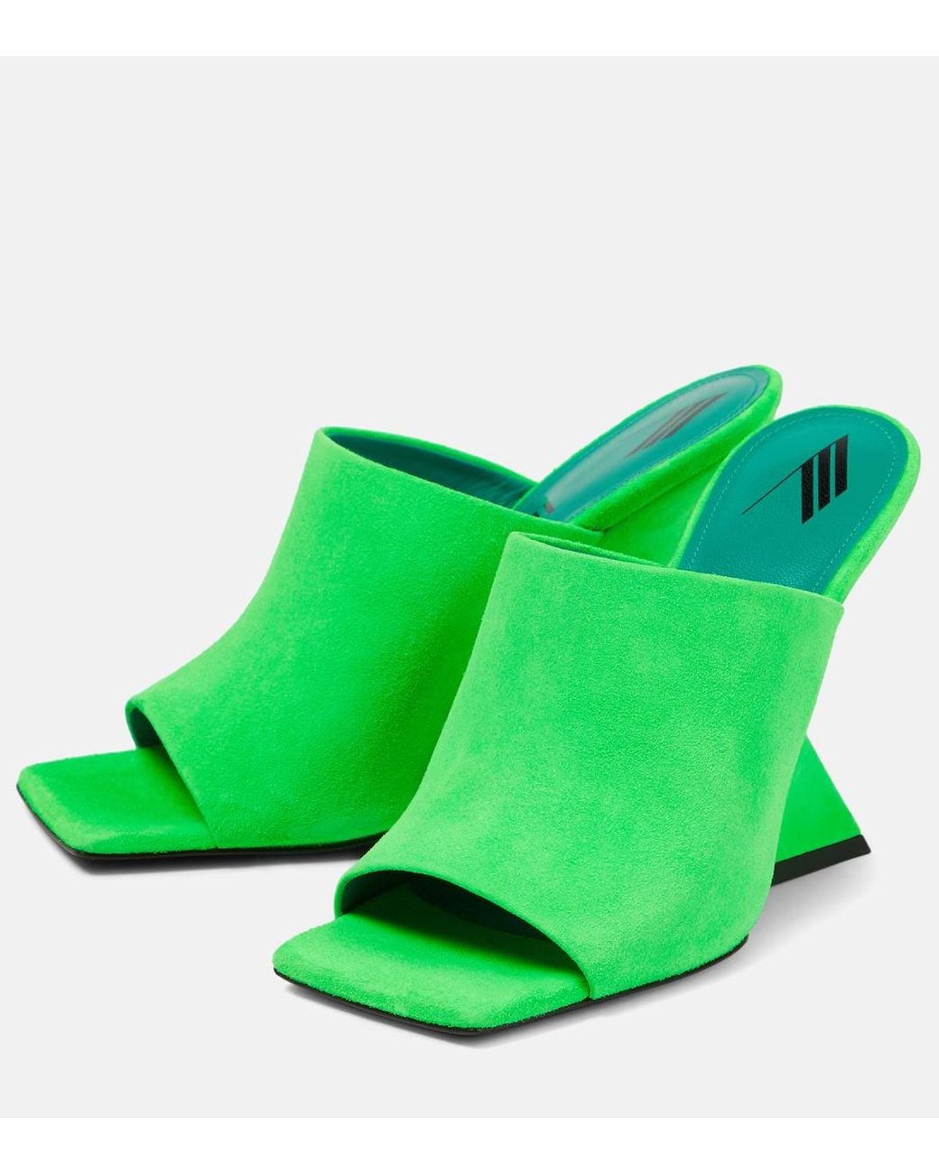The Attico Green Cheope High-Heeled Sandals