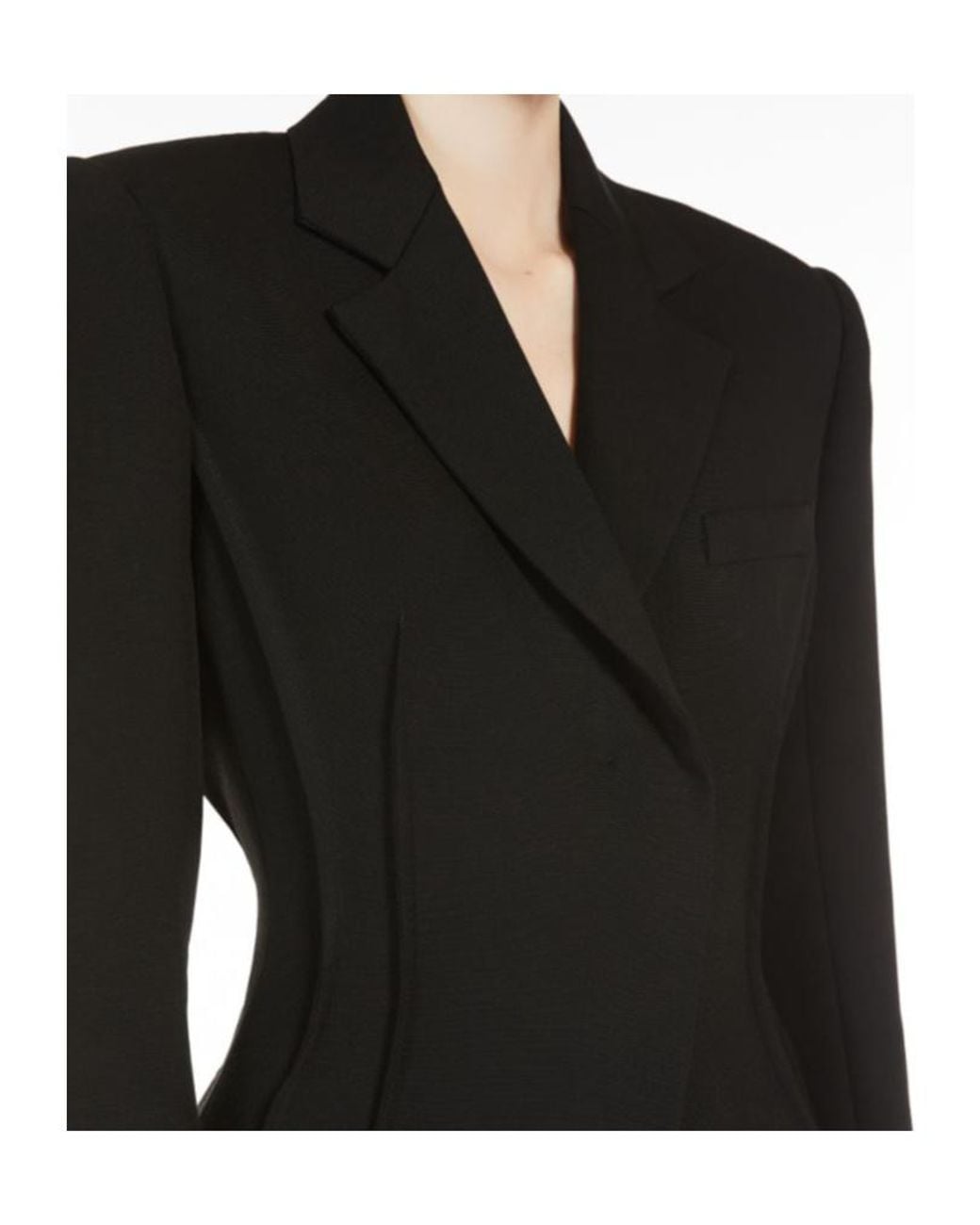 Sportmax Black Tirolo Single-Breasted Jacket