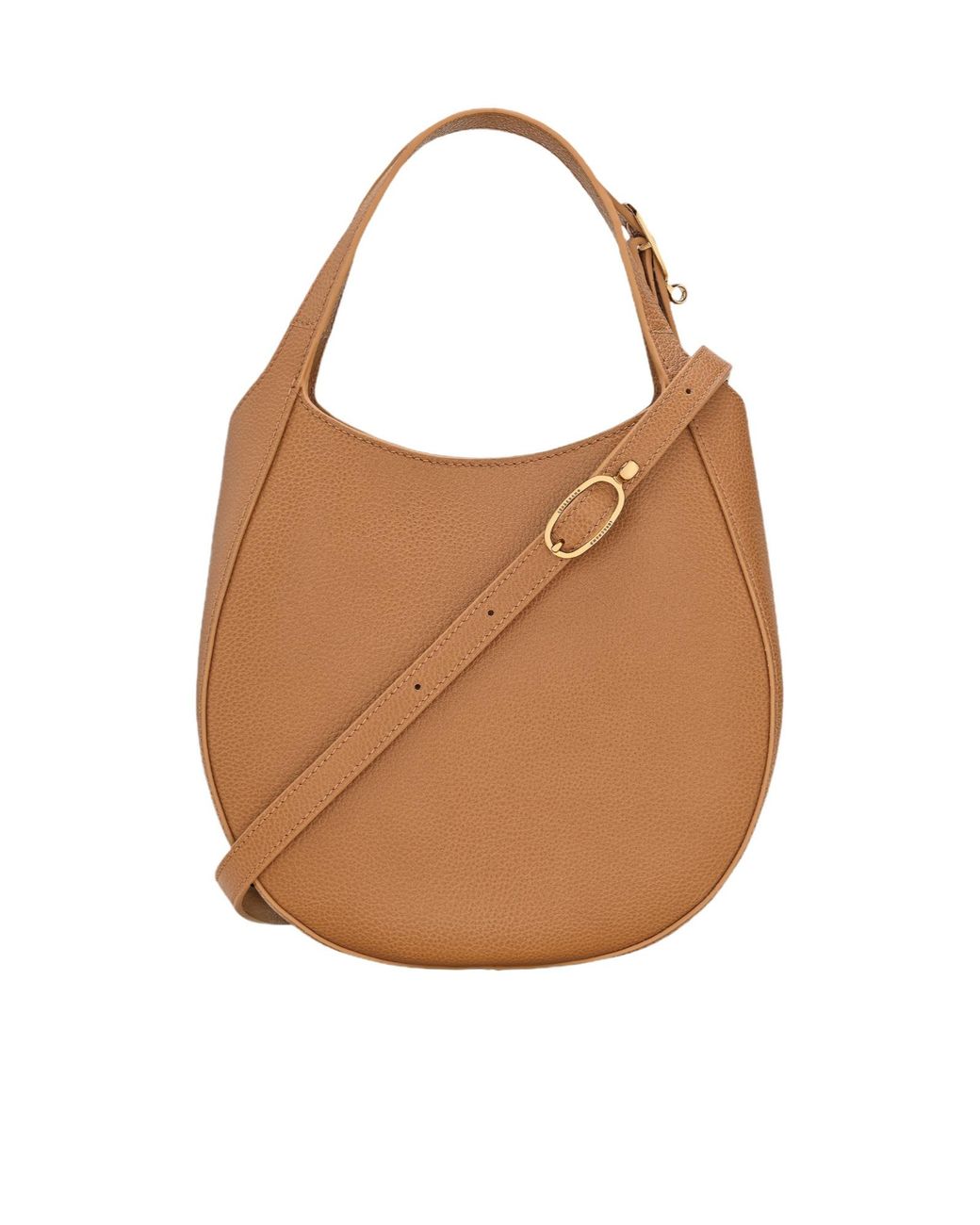 Longchamp Brown Hobo Leather Shoulder Bag