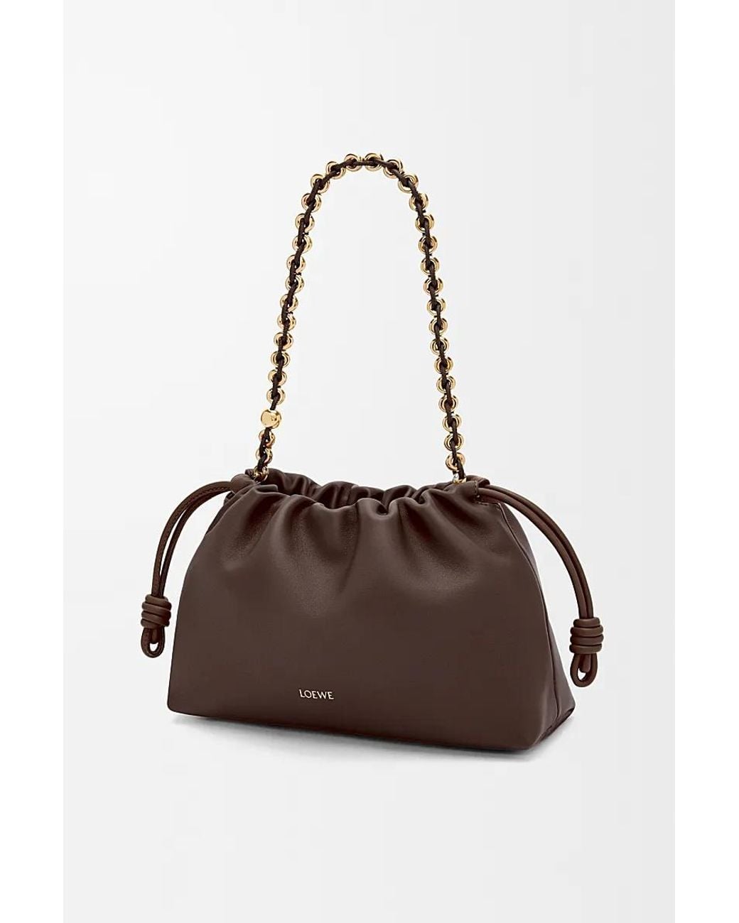 Loewe Brown Medium Flamenco Purse Bag