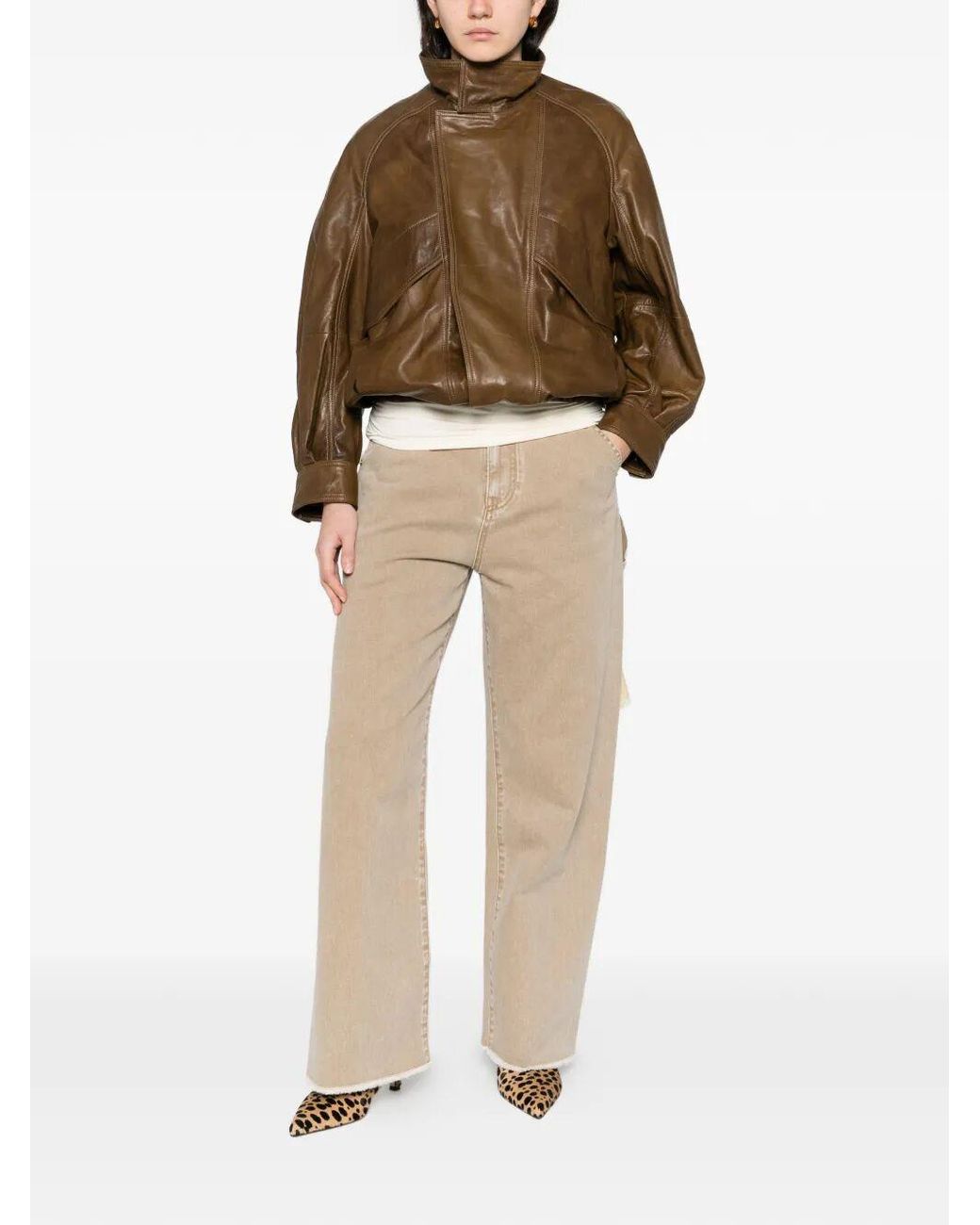 DARKPARK Natural Sienna Loose Side Split Jeans