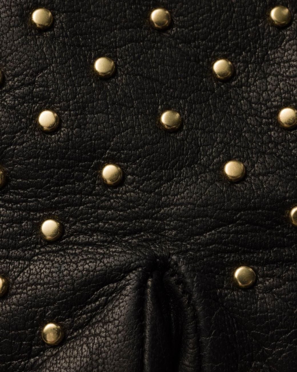 Prada Black Studded Nappa Leather Gloves