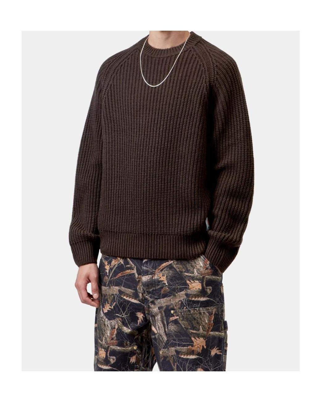 Carhartt Brown Firth Crewneck Jumper for men