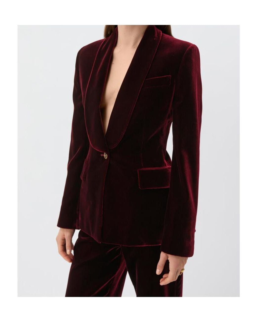 Versace Purple Viscose Velvet Blazer