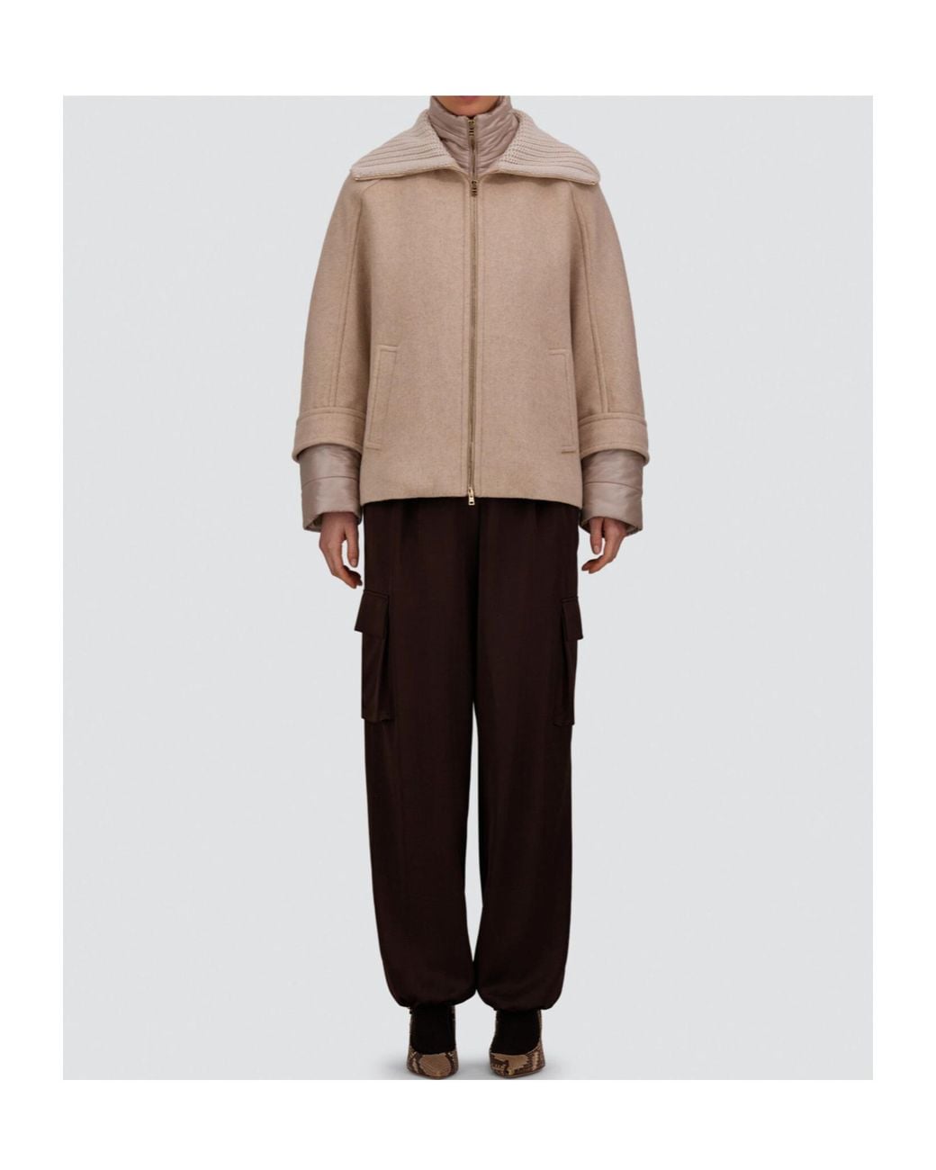 Herno Brown Long-Sleeved Jacket
