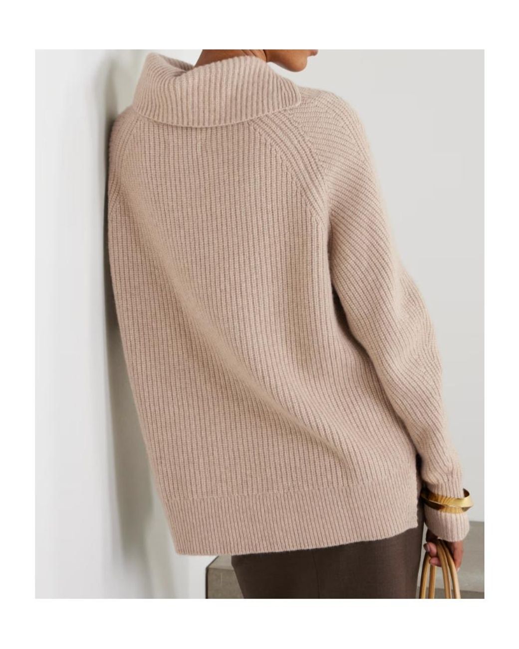 Loulou de Saison Natural Lapel Long-Sleeved Sweater