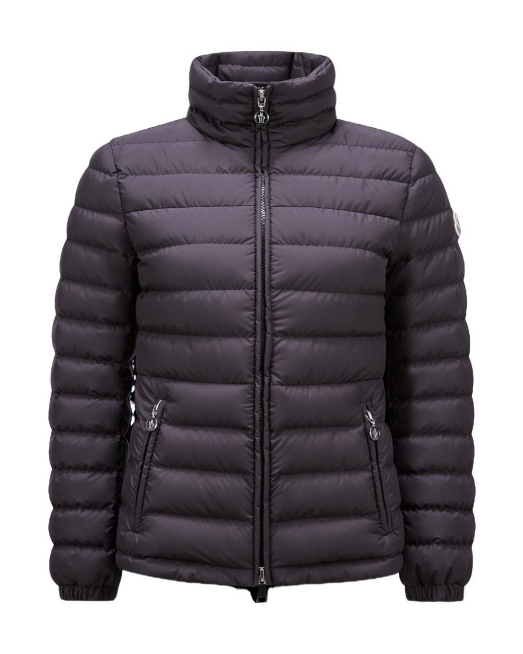 Moncler Gray High Neck Quilted Jacket