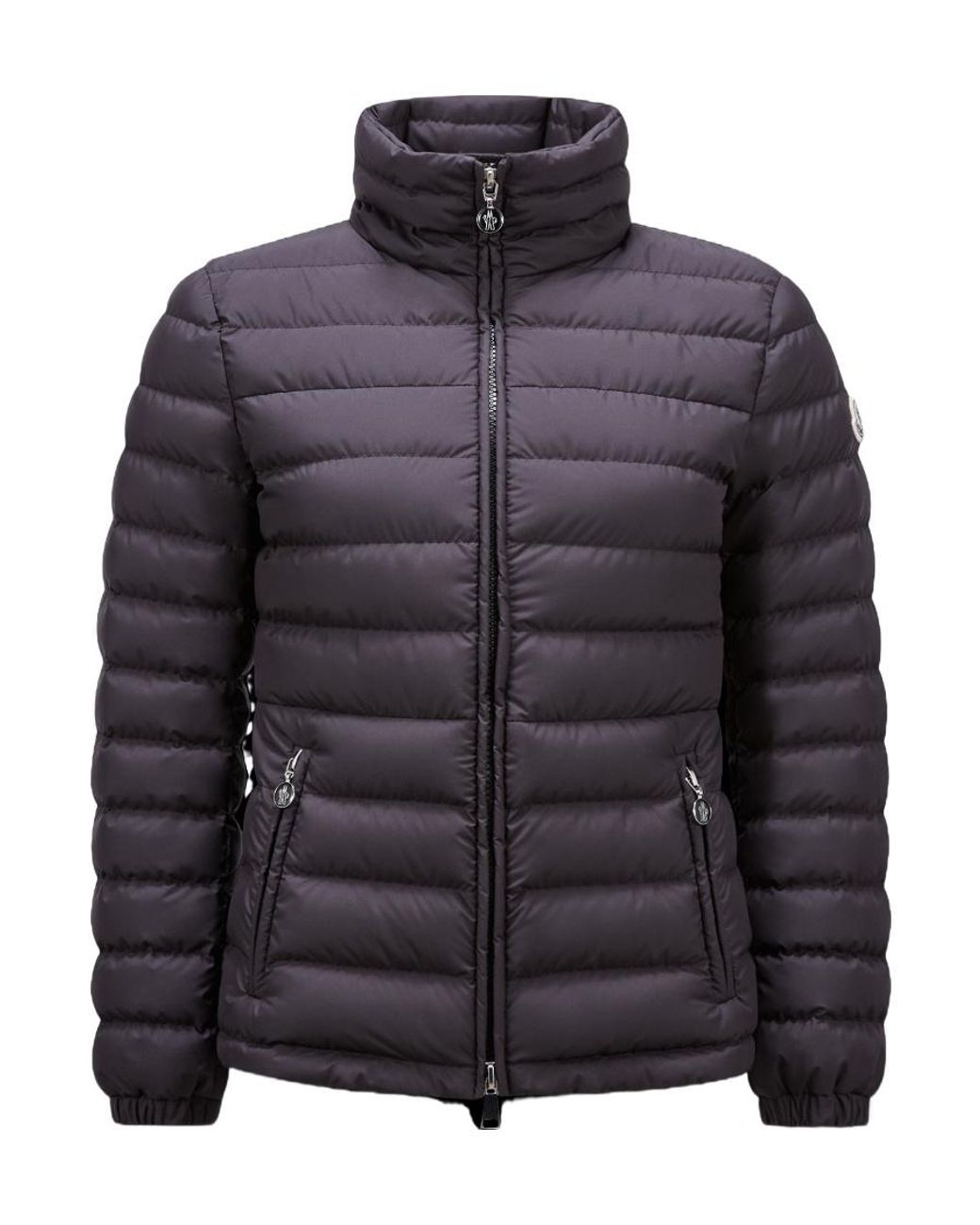 Moncler Abderos Zip-Up Down Jacket in Grey | Lyst UK