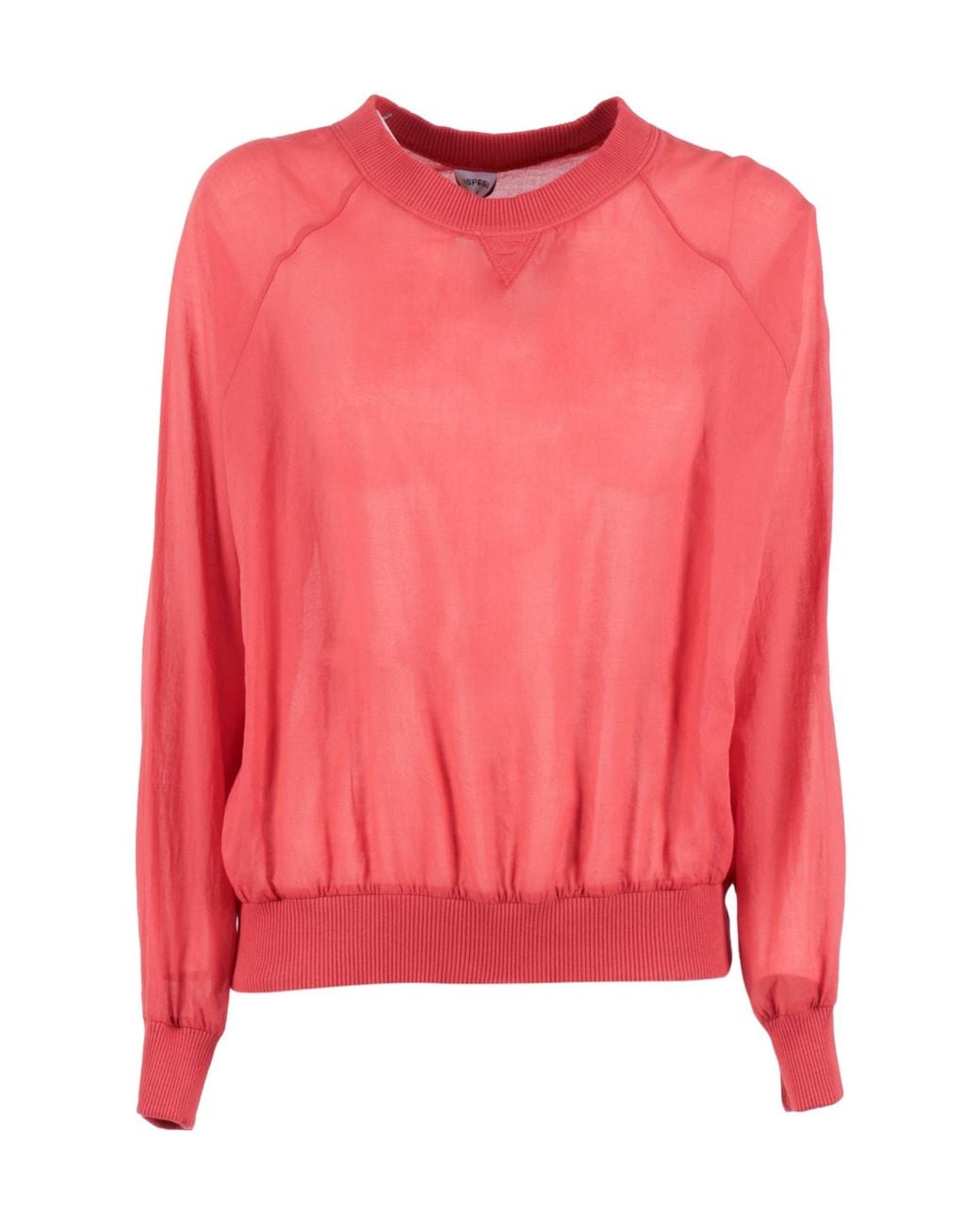 Aspesi Pink Garment-Dyed Voile Blouse