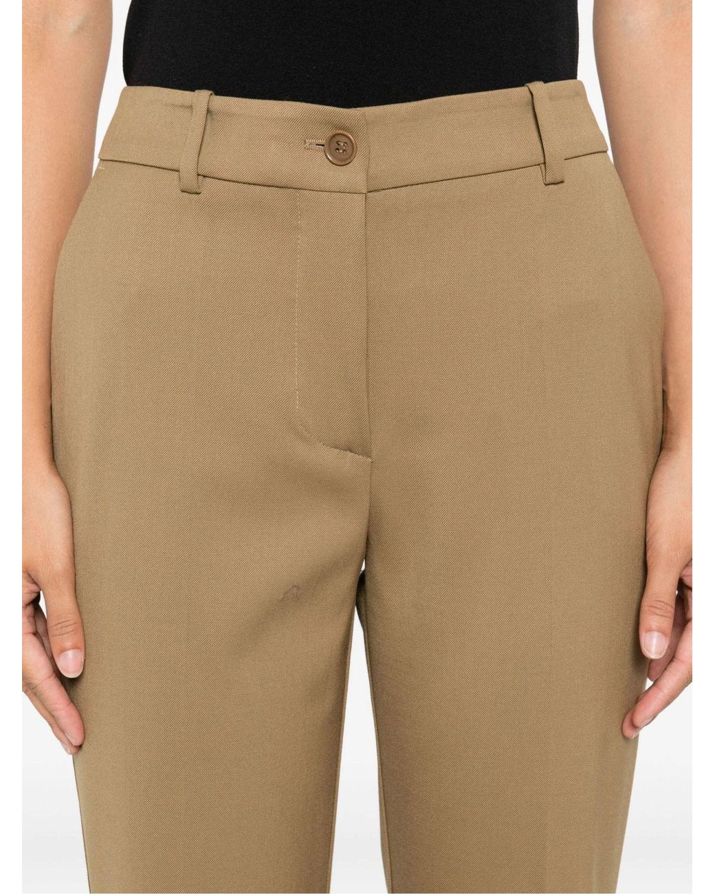 P.A.R.O.S.H. Brown Pocket-Detail Trousers