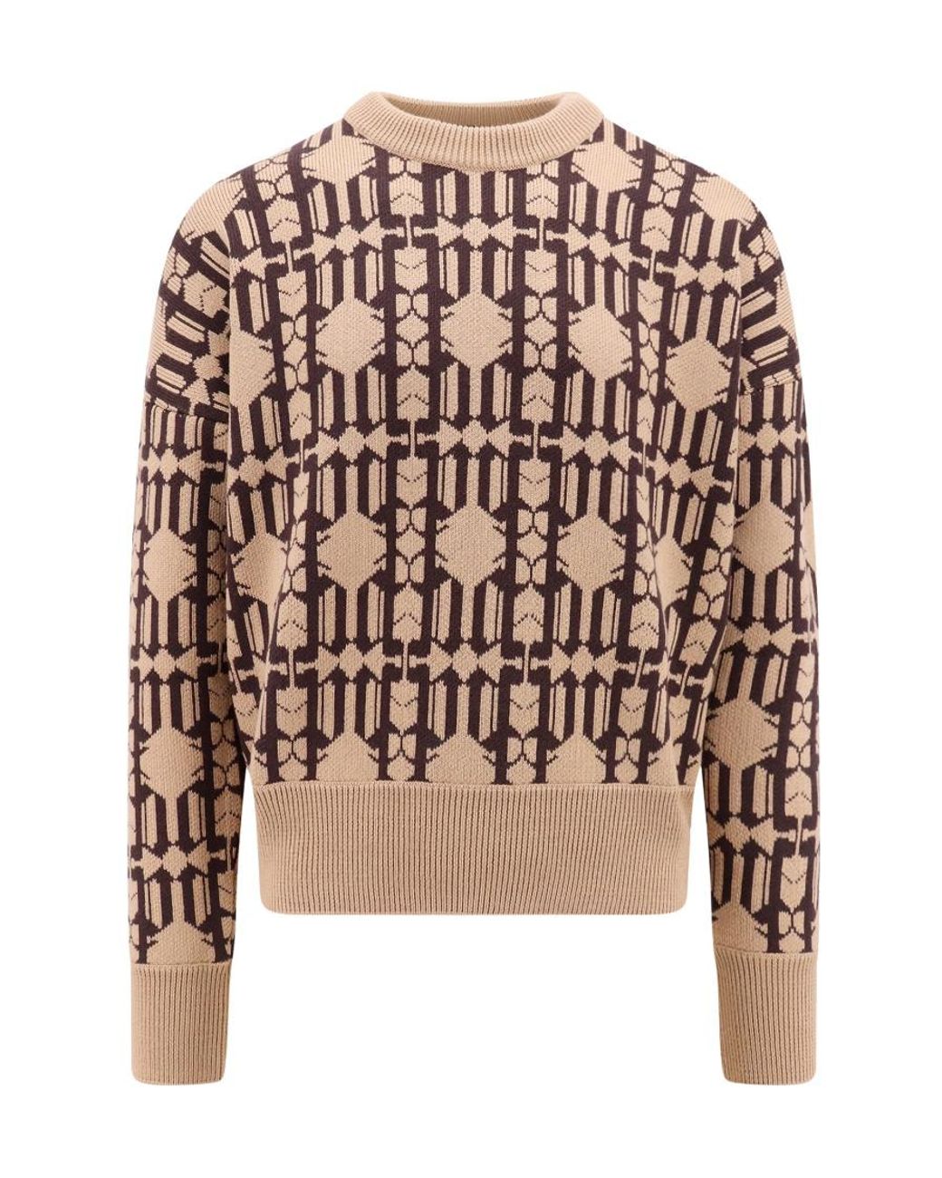 Palm Angels Multicolor Monogram Knitted Sweater for men