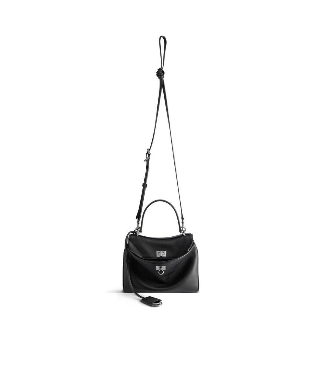 Balenciaga Black Rodeo Top Handle Handbag