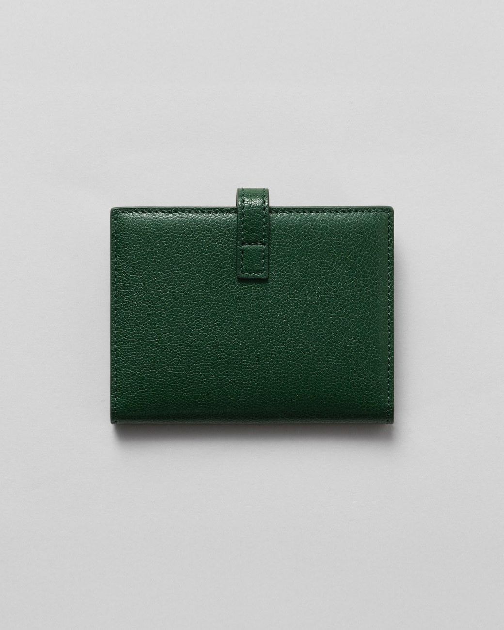 Céline Green Bi-Fold Card Holder Triomphe Pontet