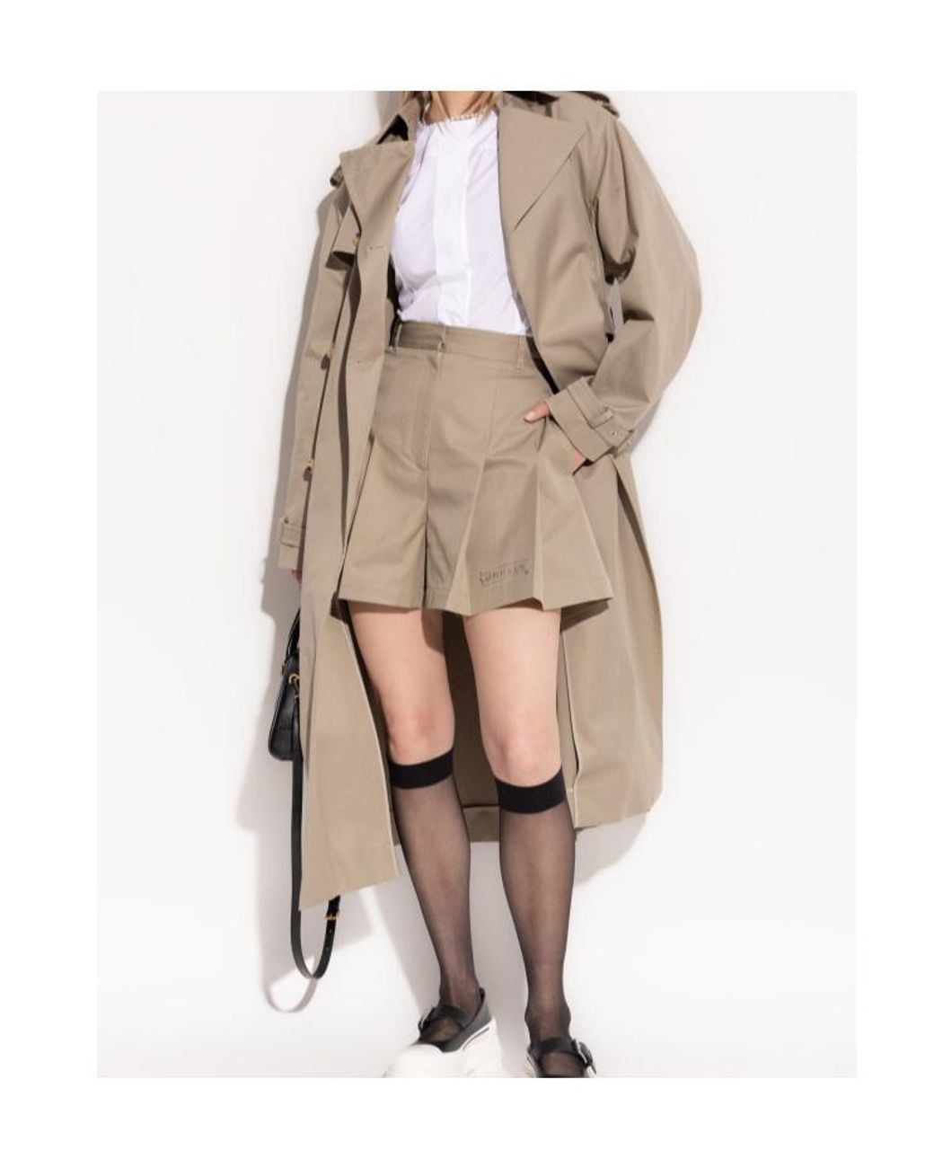 McQueen Natural Belted Trench Coat