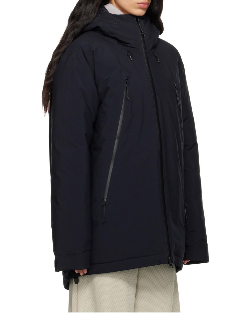 MM6 MAISON MARGIELA X SALOMON Blue Zipped Drawstring Jacket