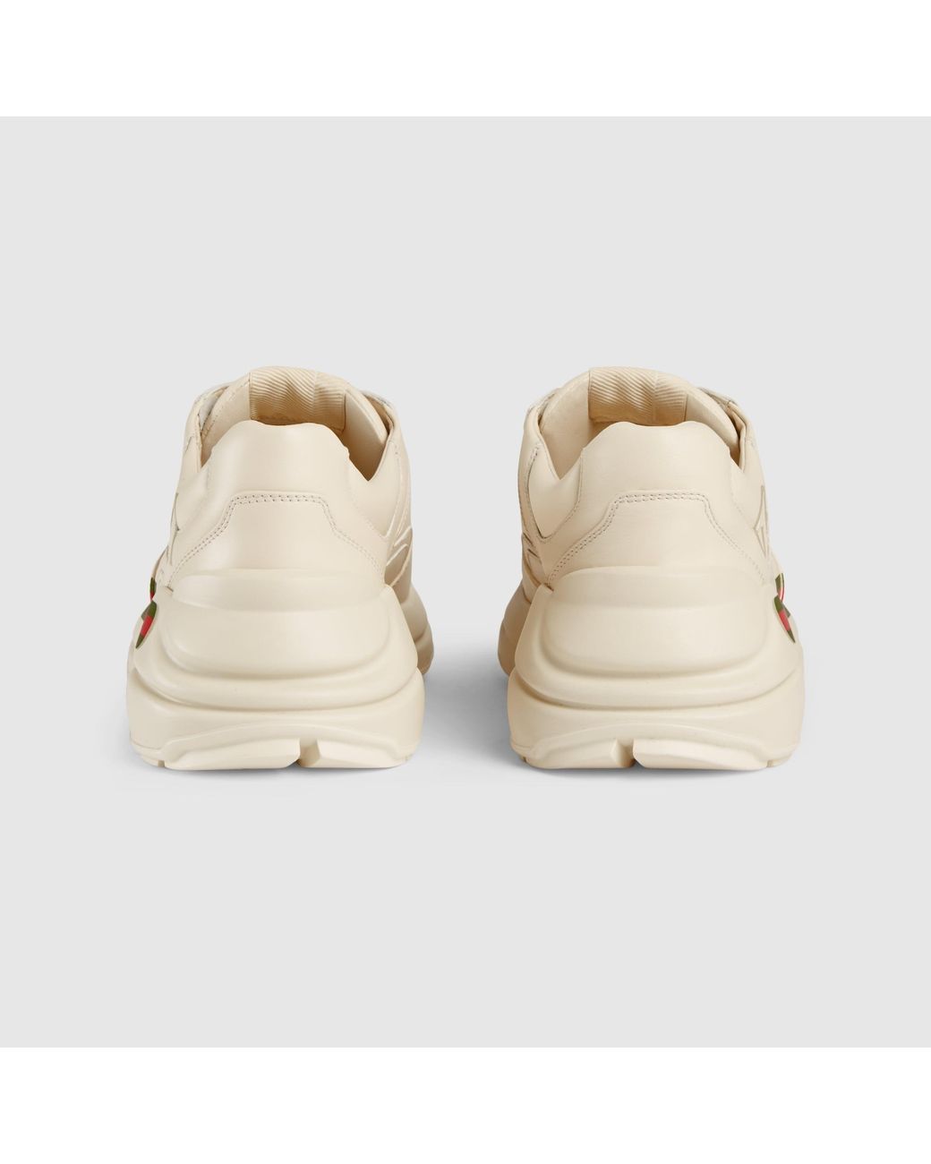 Gucci White Rhyton Sneakers