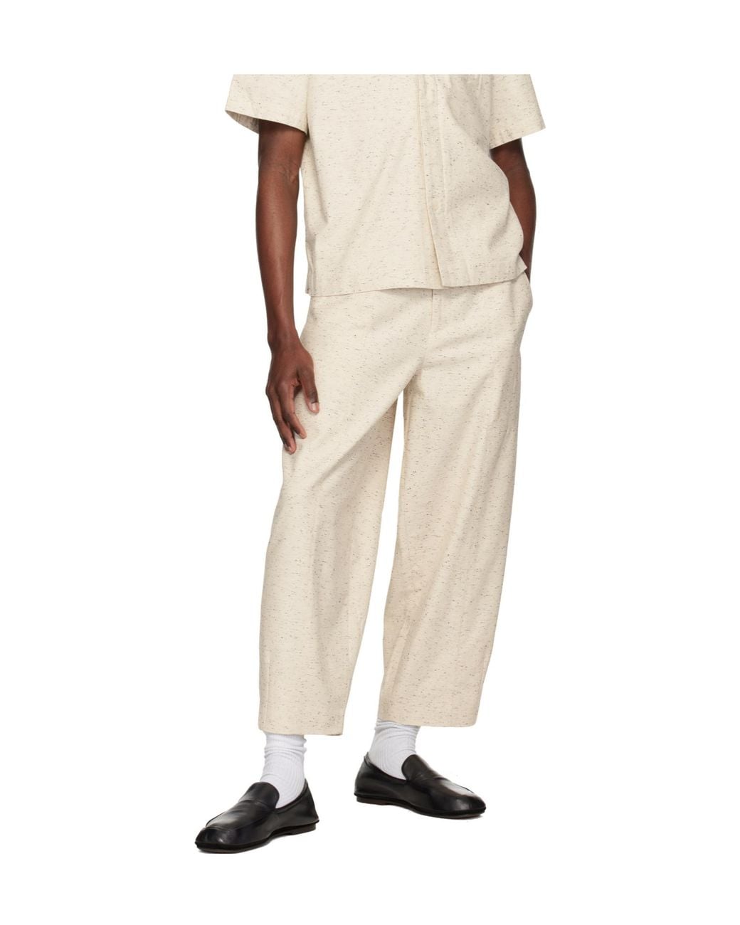 Entire studios Natural Pintuck Carrot Pants for men