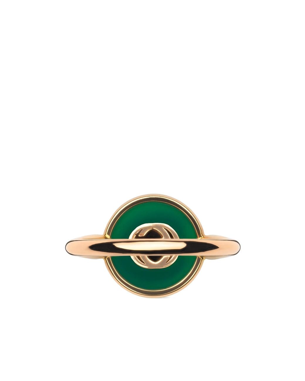 Gucci Green Interlocking 18K Ring