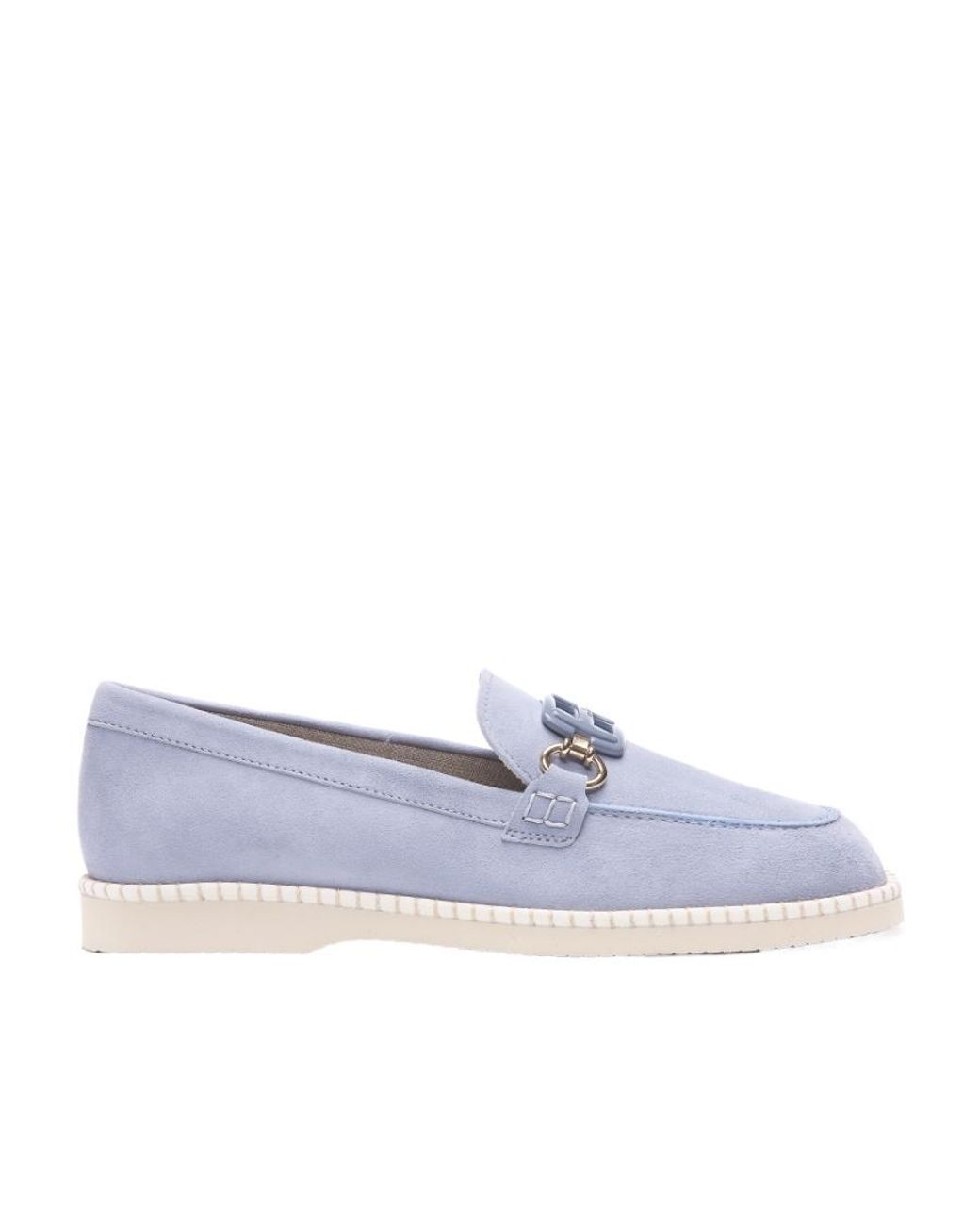 Hogan White Logo Loafers