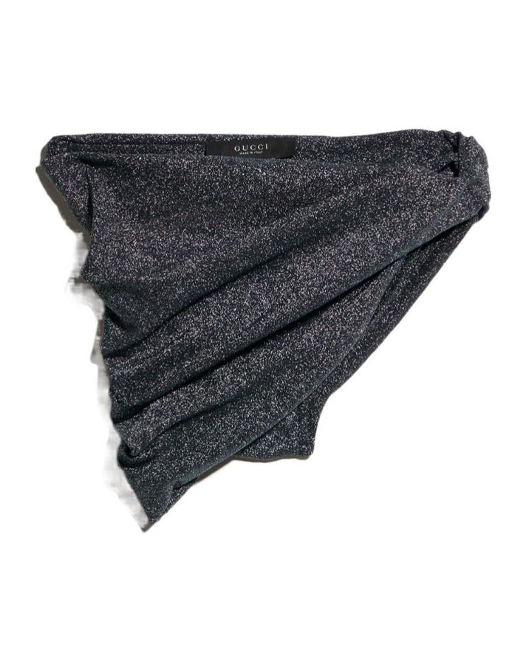 Gucci Gray Stretch Draped Skirt