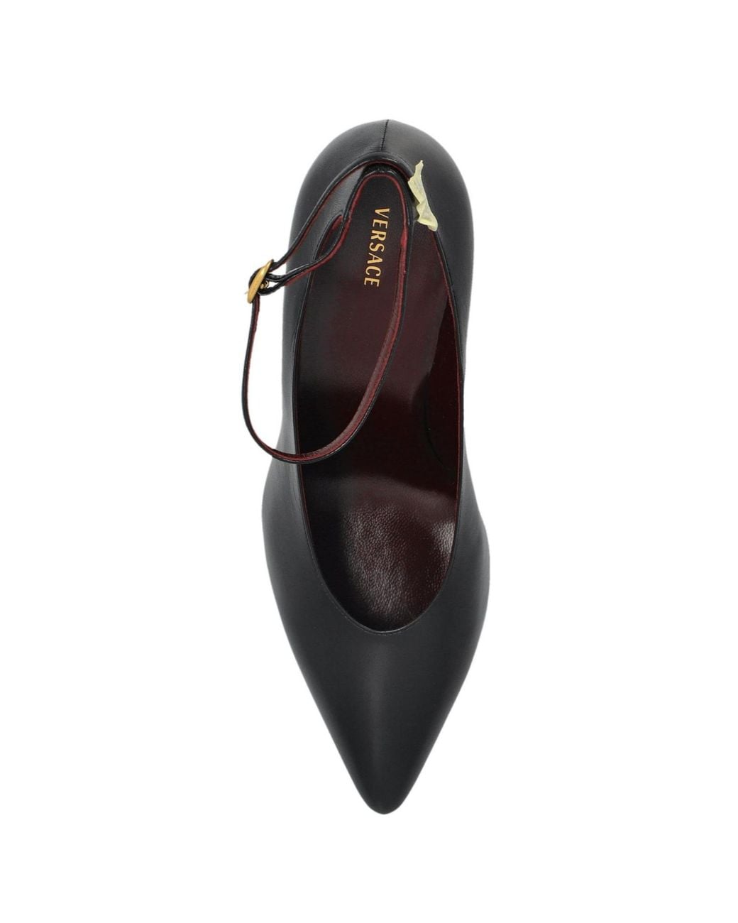 Versace Black Gianni Pointed-Toe Pumps