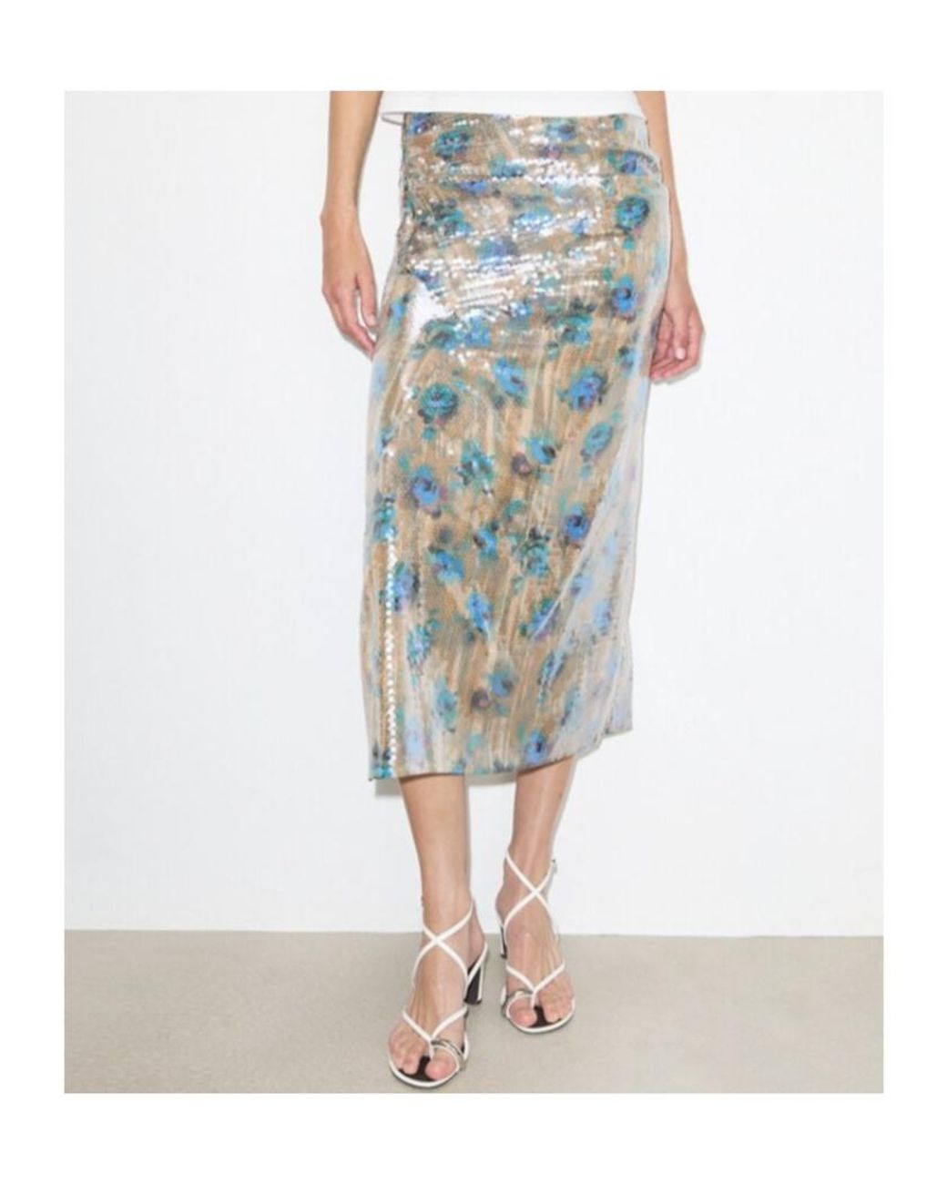 Tory Burch Multicolor Sequin Skirt