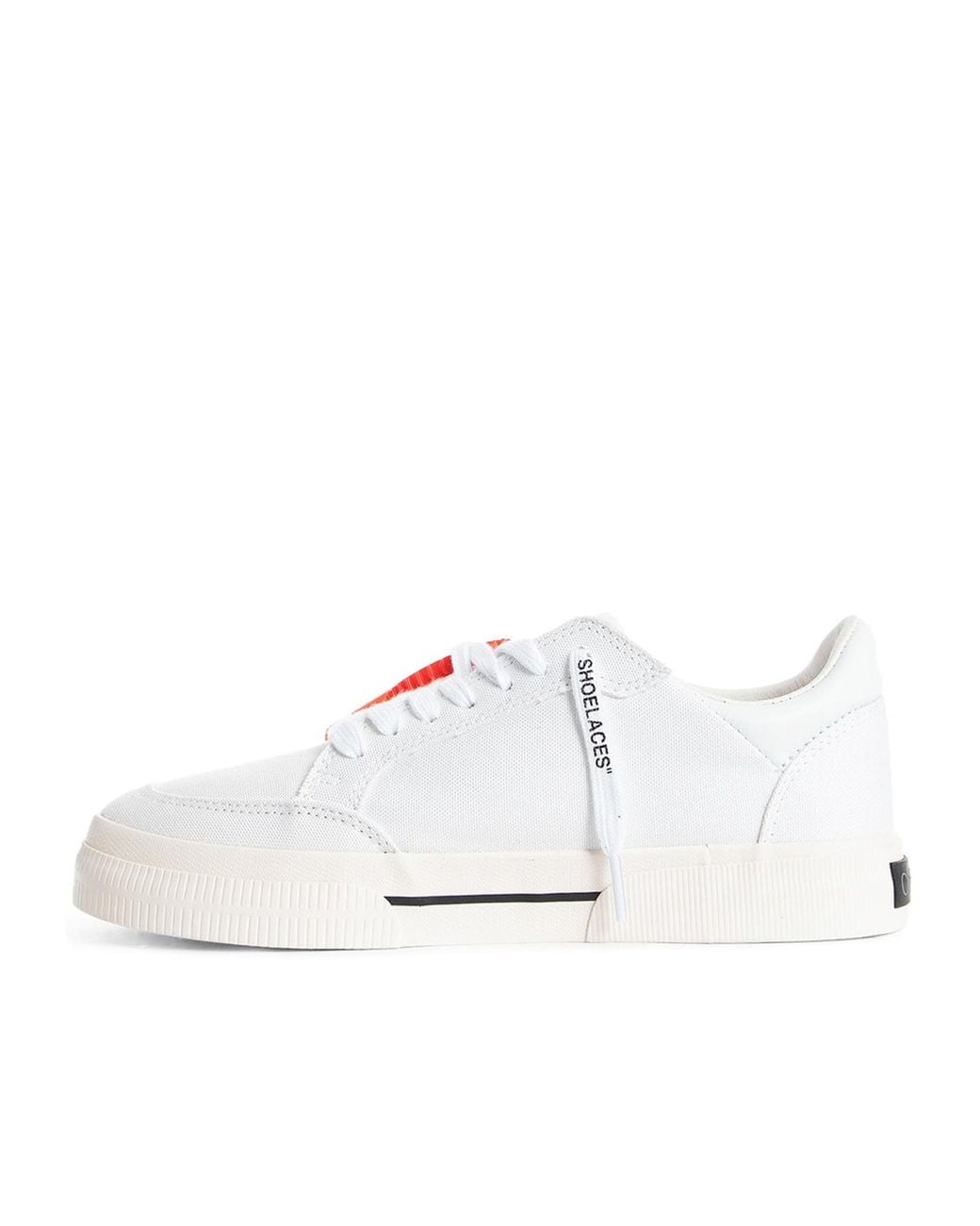 Off-White c/o Virgil Abloh White New Low Vulcanized Lace-Up Sneakers