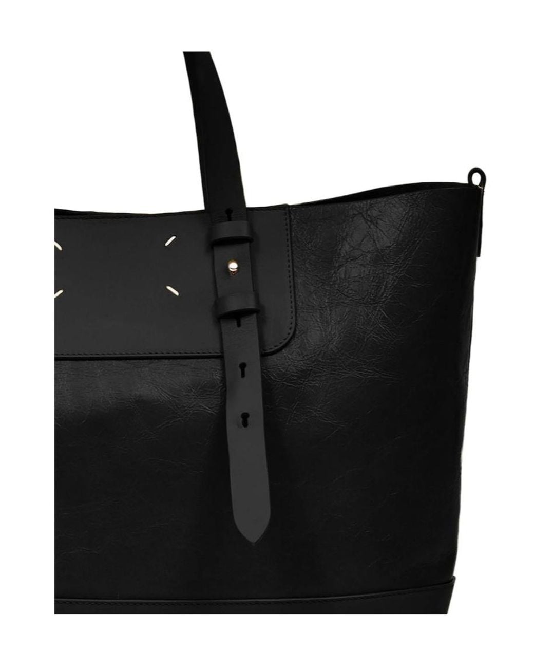 Maison Margiela Black Horizontal Tote Bag