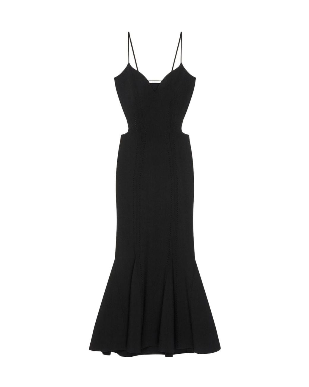 Givenchy Black V-Neck Long Dress