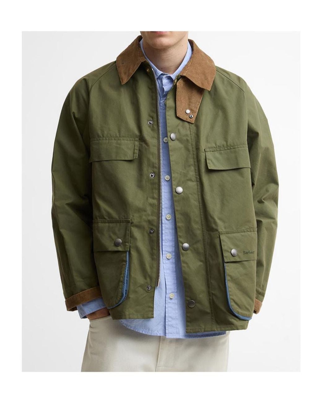 Barbour Green X Paul Smith Sugarlump Bedale Casual Jacket for men