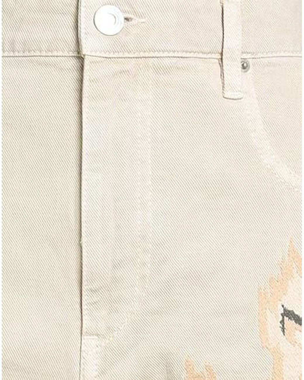 Isabel Marant Natural Denim Shorts Cotton, Hemp