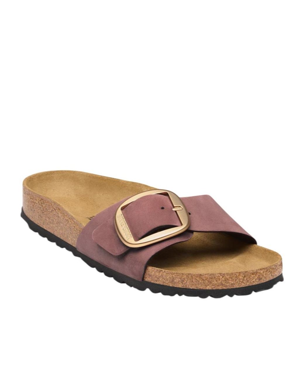 Birkenstock Brown Madrid Big Buckle Slides for men